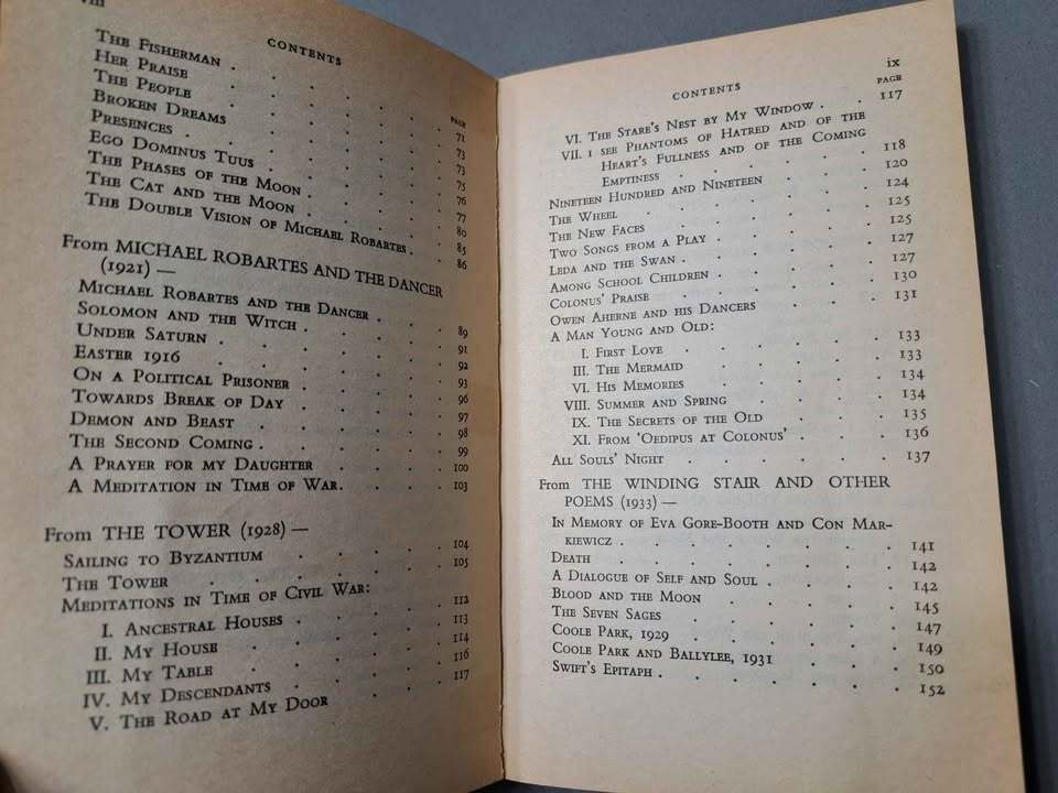 1980 edition of Selected Poetry by W. B. Yeats
