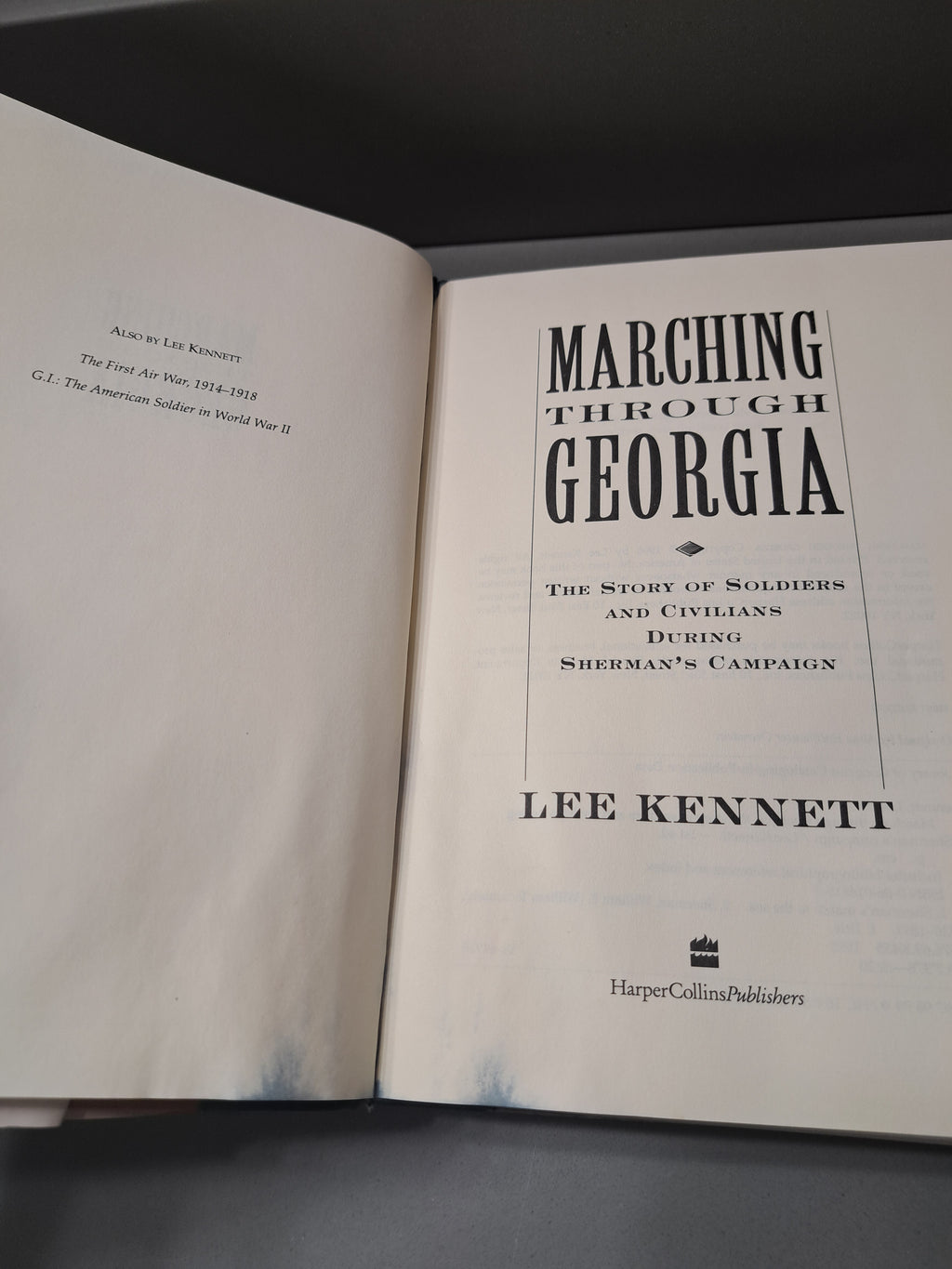 First edition of Marching Through Georgia by Lee Kennett