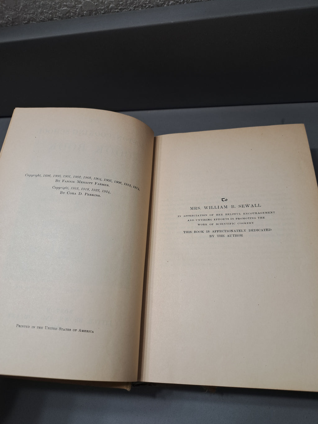 Vintage 1924 The Boston Cooking-School Cook Book by Fannie Merritt Farmer