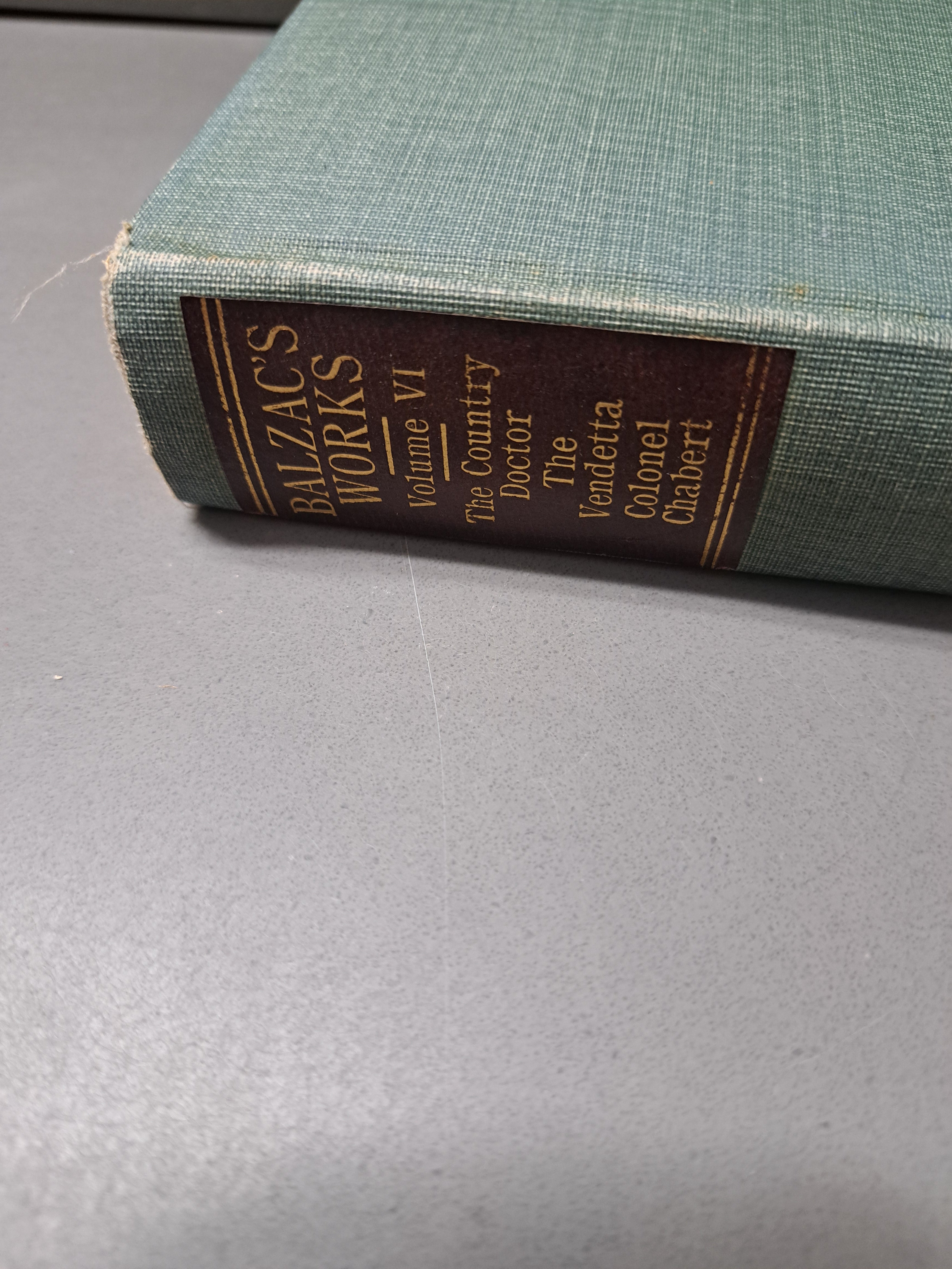 Vintage 1906 The Country Doctor: The Vendetta Colonel Chabert Balzac's Works Volume VI