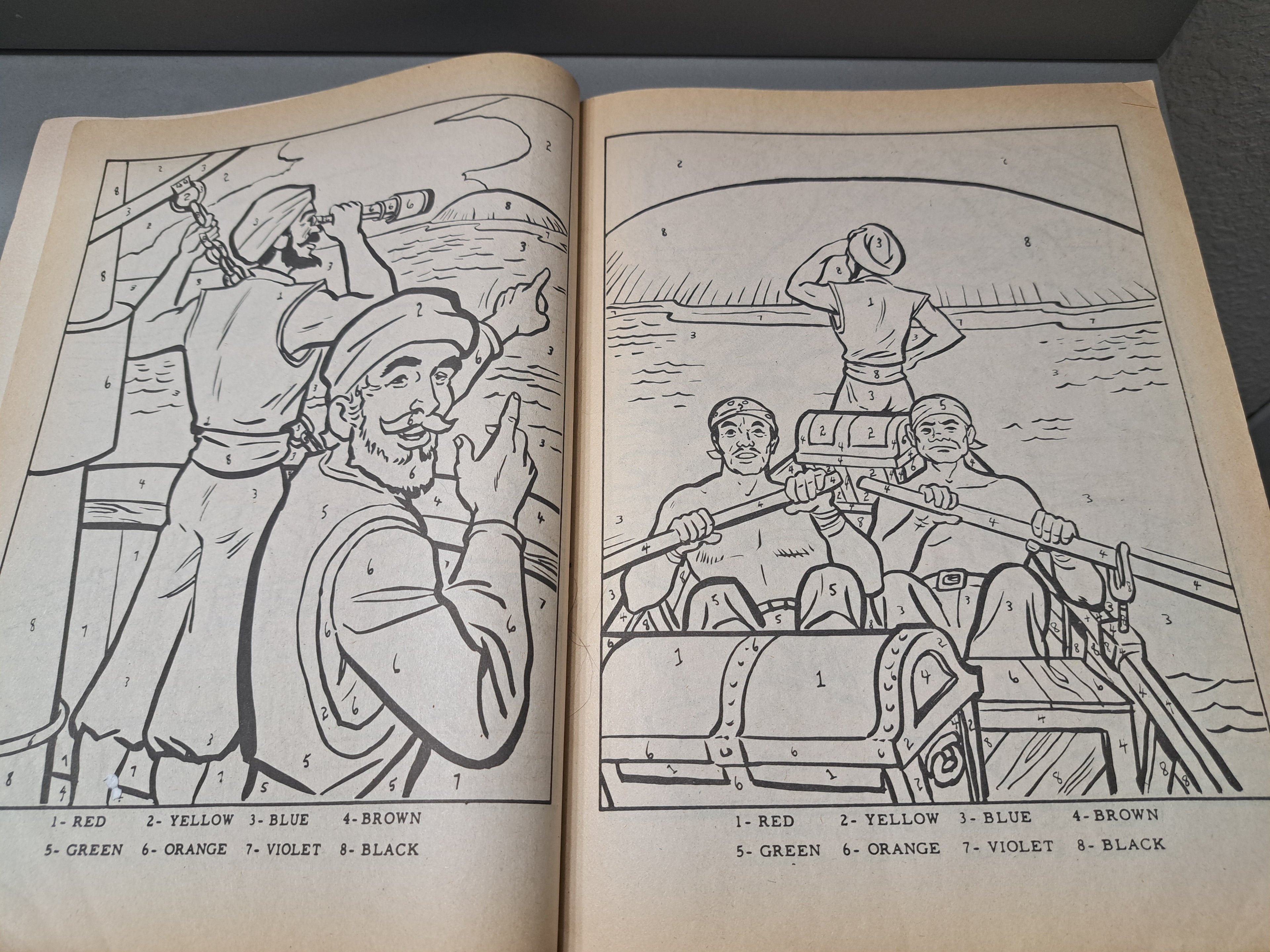 Vintage Color by Number: With a Complete Story of Sinbad the Sailor