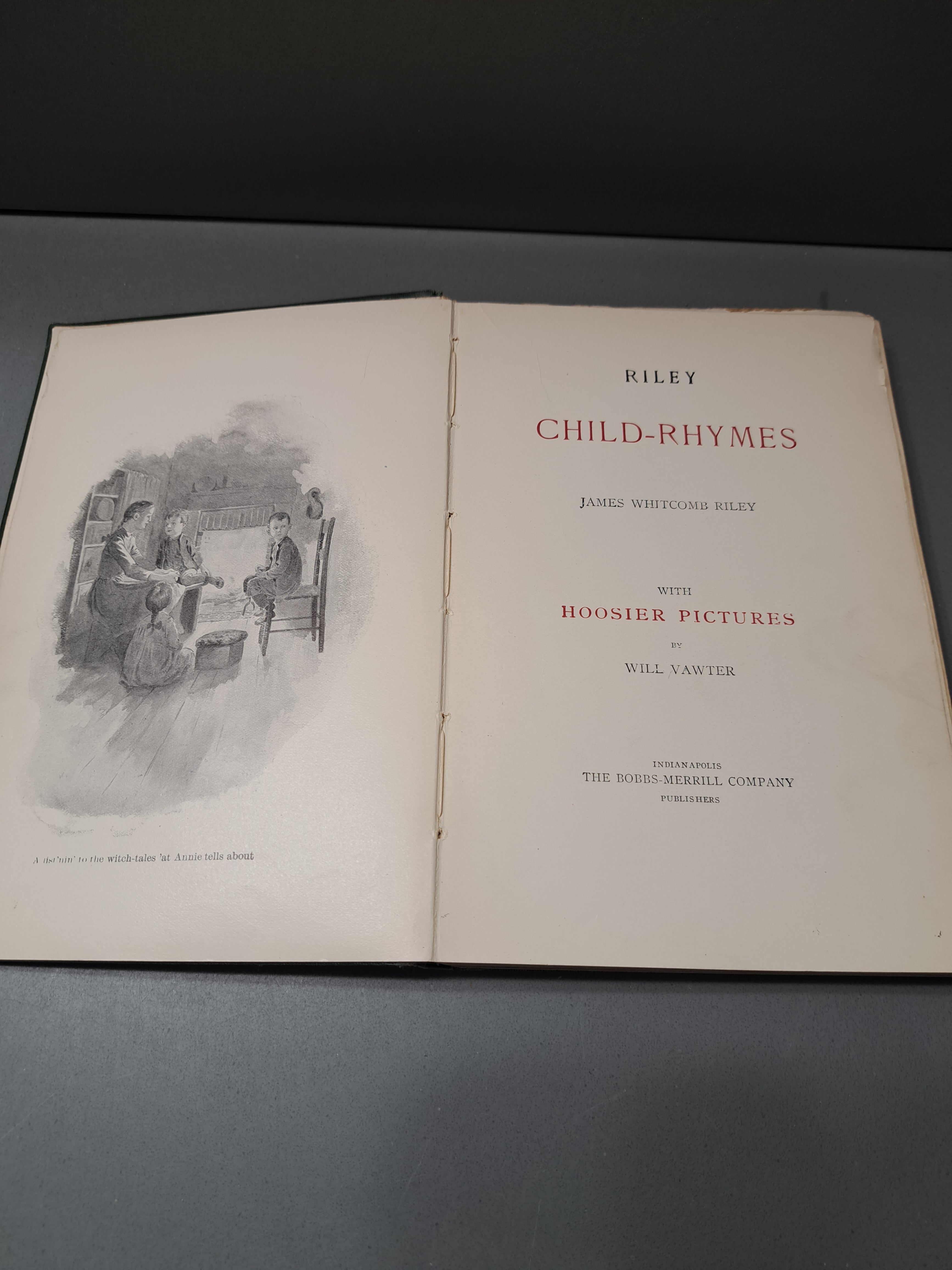Vintage 1905 Riley Child-Rhymes with Hoosier Pictures by James Whitcomb Riley