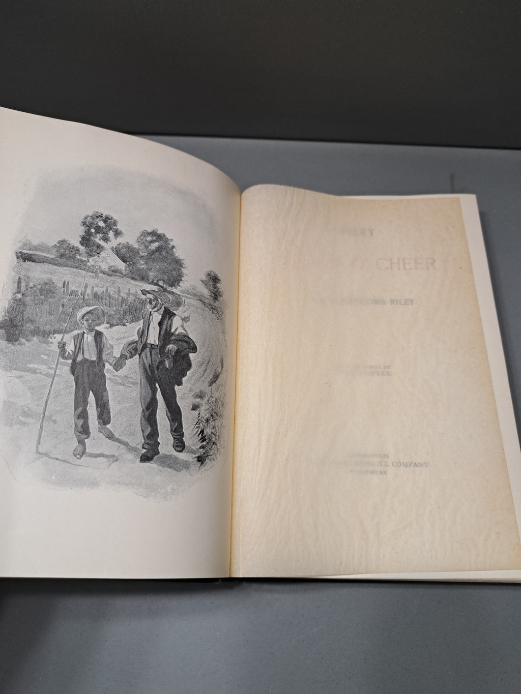Vintage 1905 Riley Songs O' Cheer by James Whitcomb Riley