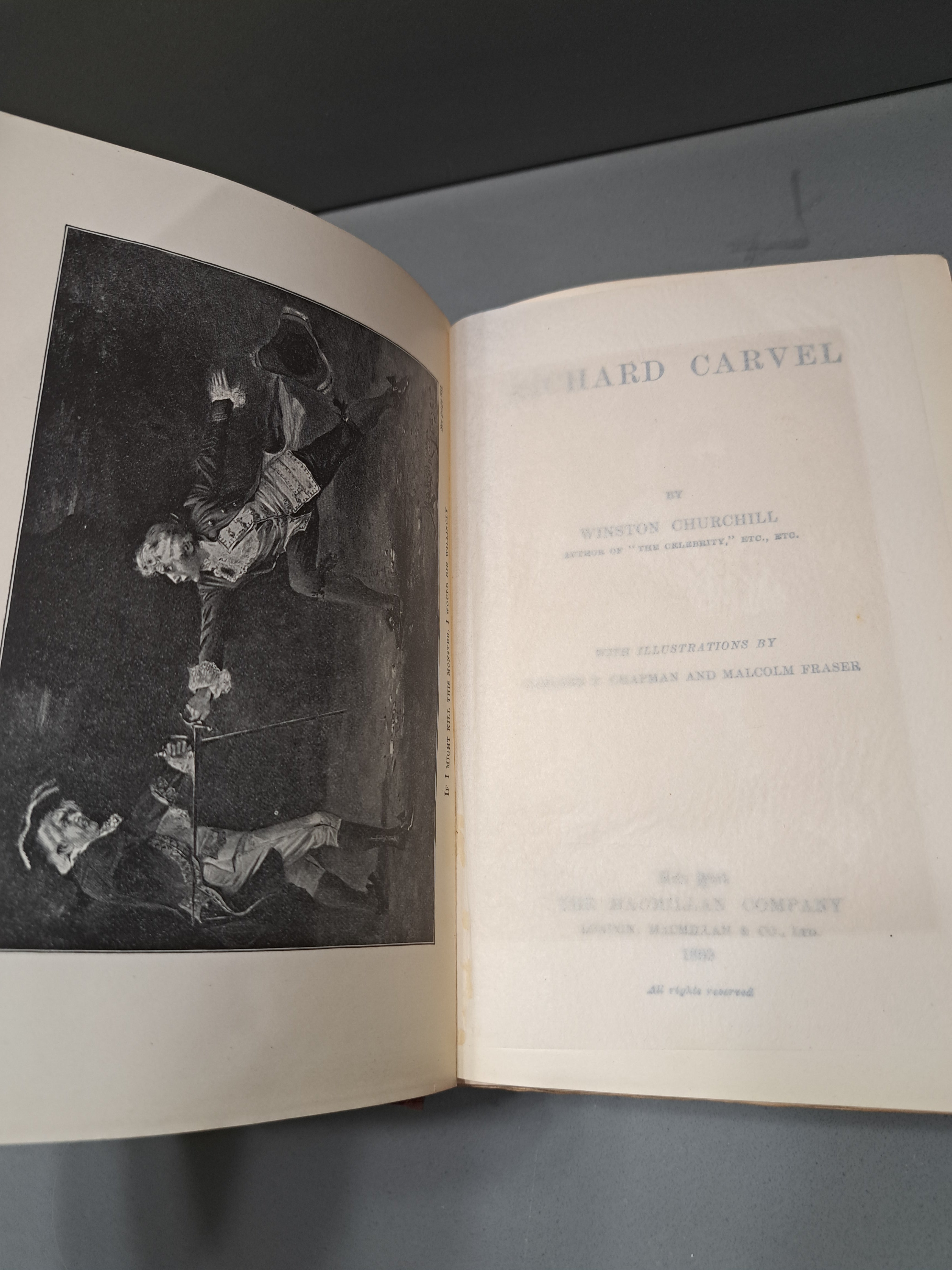 Vintage 1899 Richard Carvel by Winston Churchill