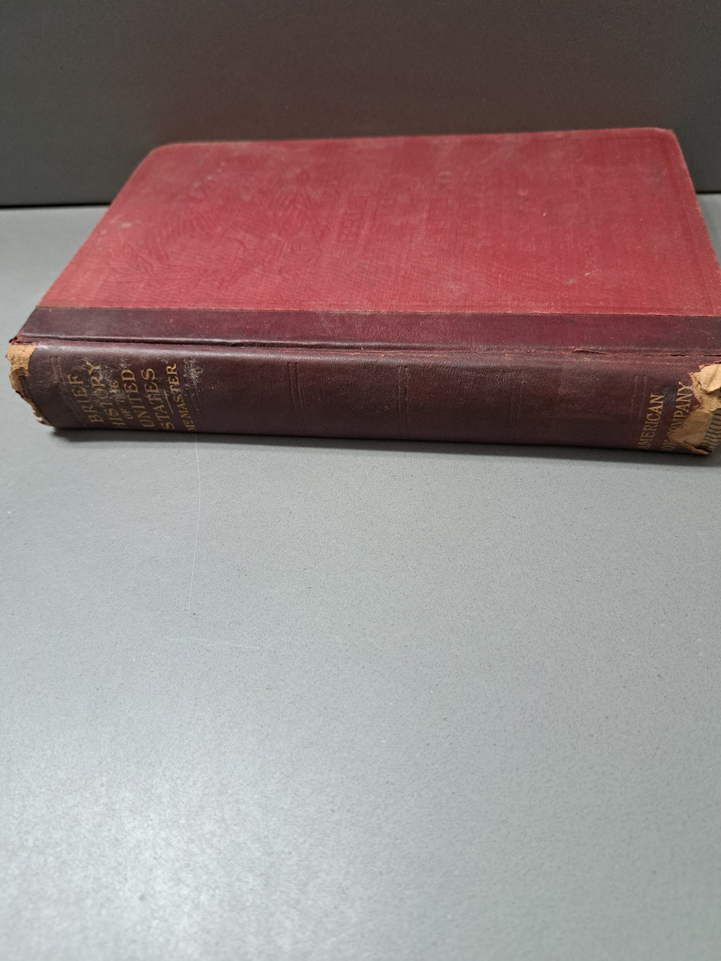 Vintage 1907 Brief History of the United States by John Bach McMaster