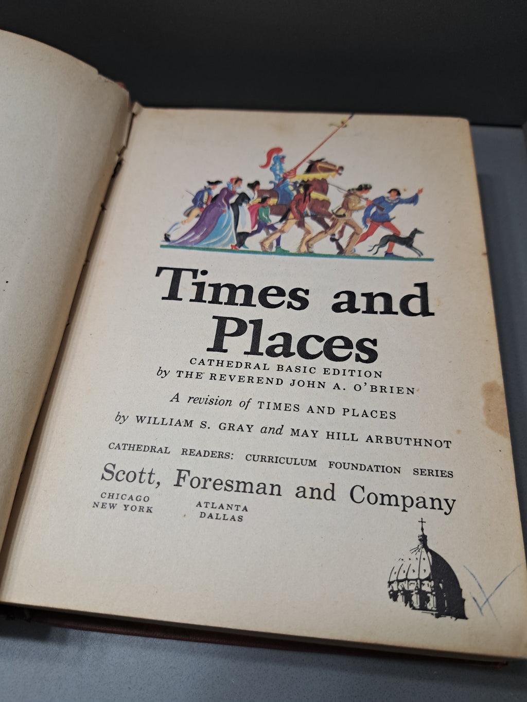 Vintage 1943 Times and Places: Cathedral Basic Edition by The Reverend John A O'Brien