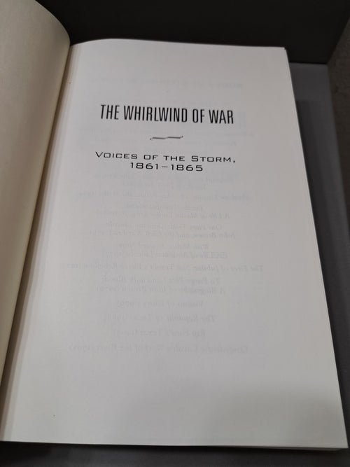 First edition of The Whirlwind of War: Voices of the Storm, 1861-1865 by Stephen B Oates