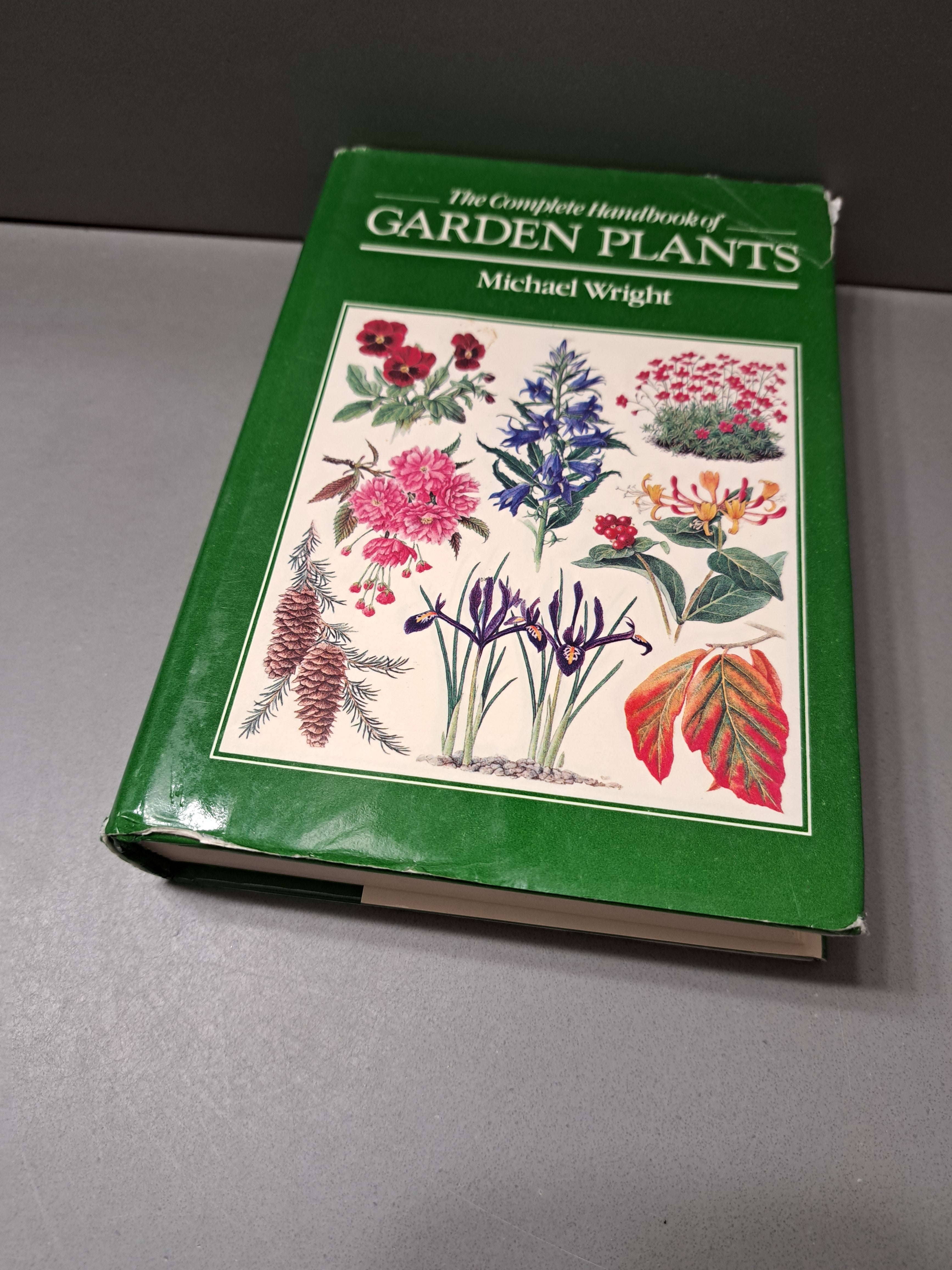 Vintage 1984 first edition of The Complete Handbook of Garden Plants by Michael Wright