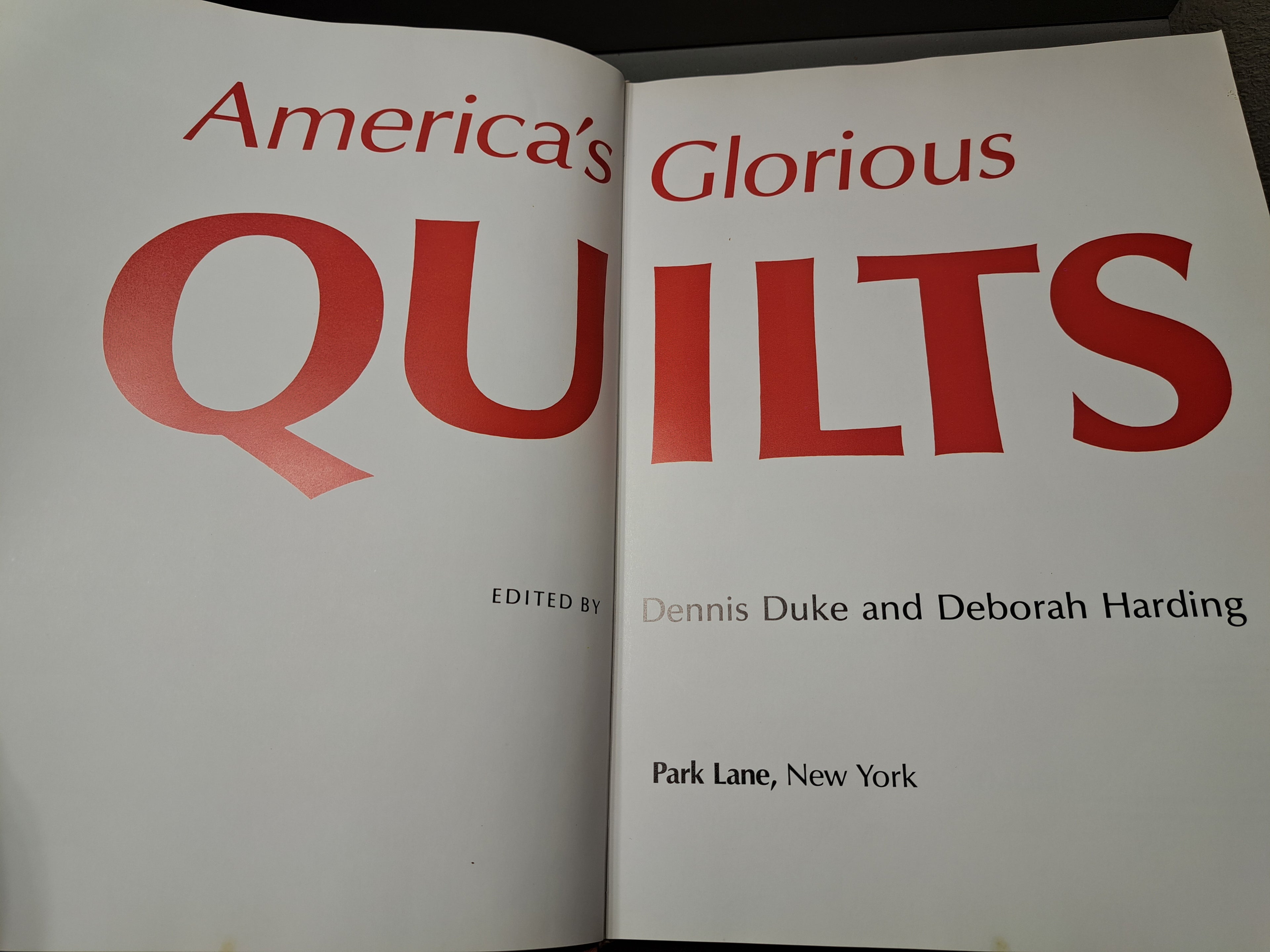 Vintage 1987 America's Glorious Quilts