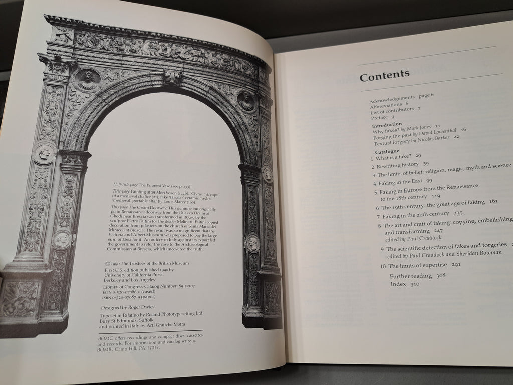 Vintage 1990 Fake? The Art of Deception edited by Mark Jones