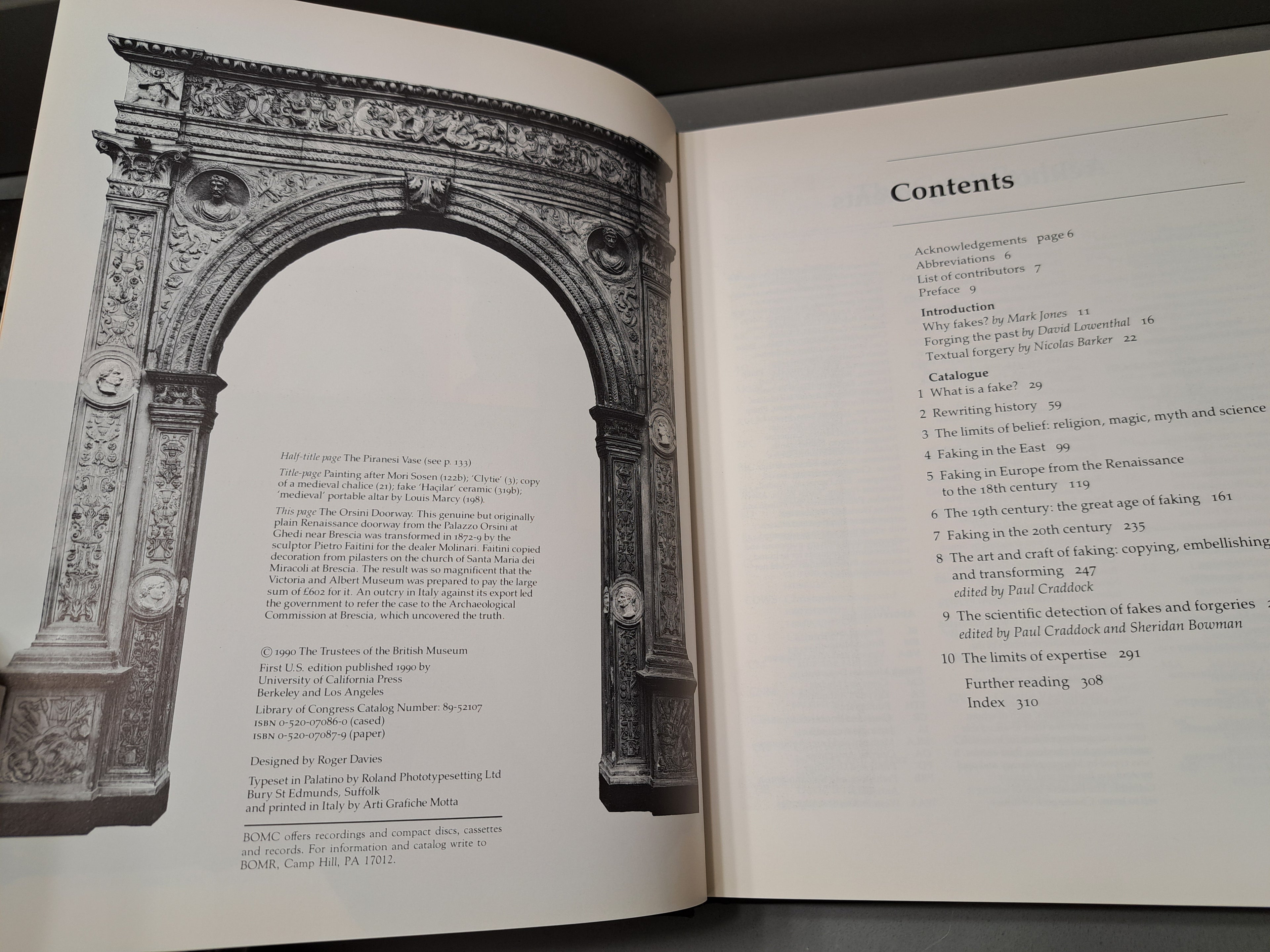Vintage 1990 Fake? The Art of Deception edited by Mark Jones