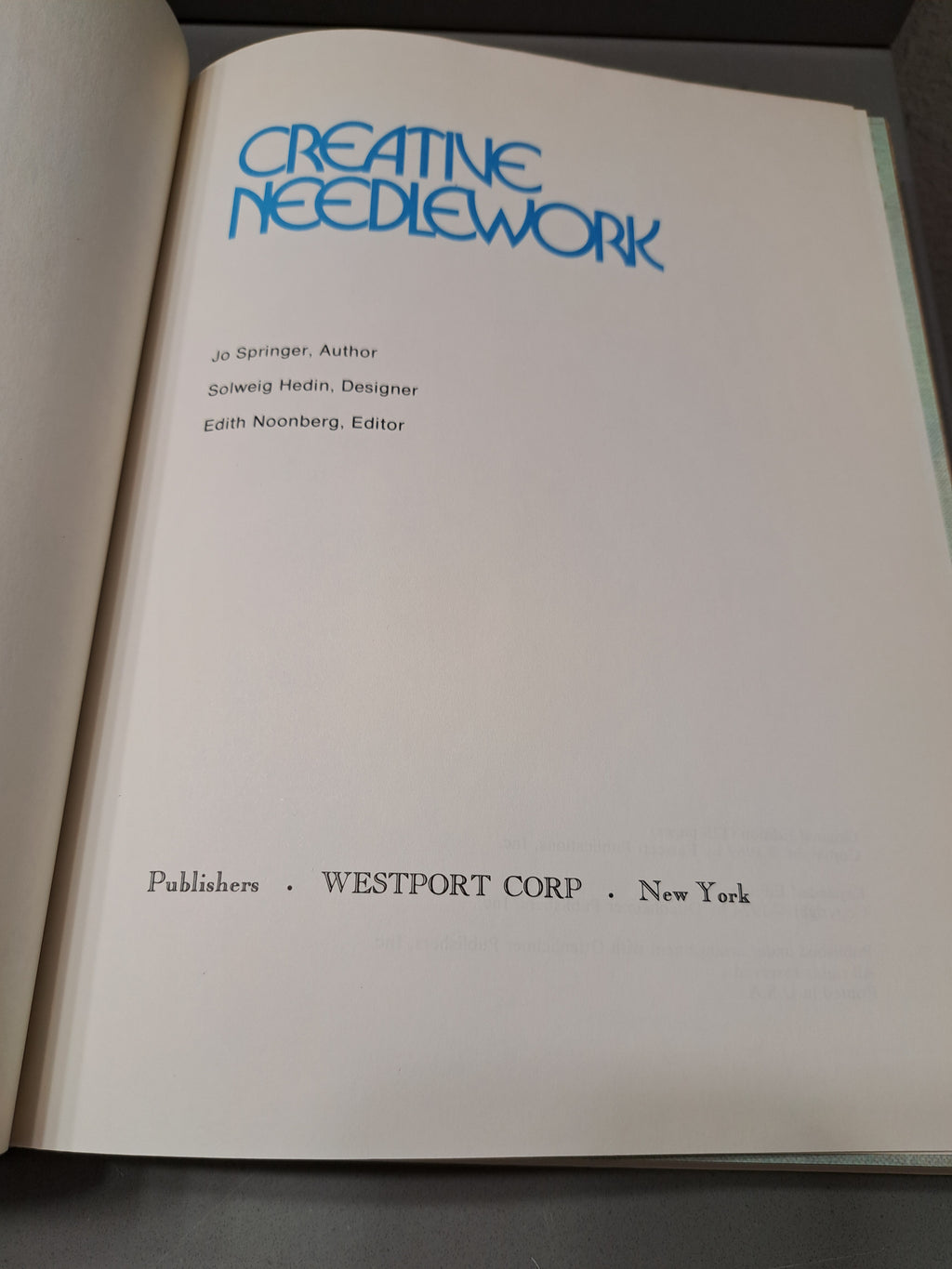 Vintage 1974 expanded edition of Creative Needlework