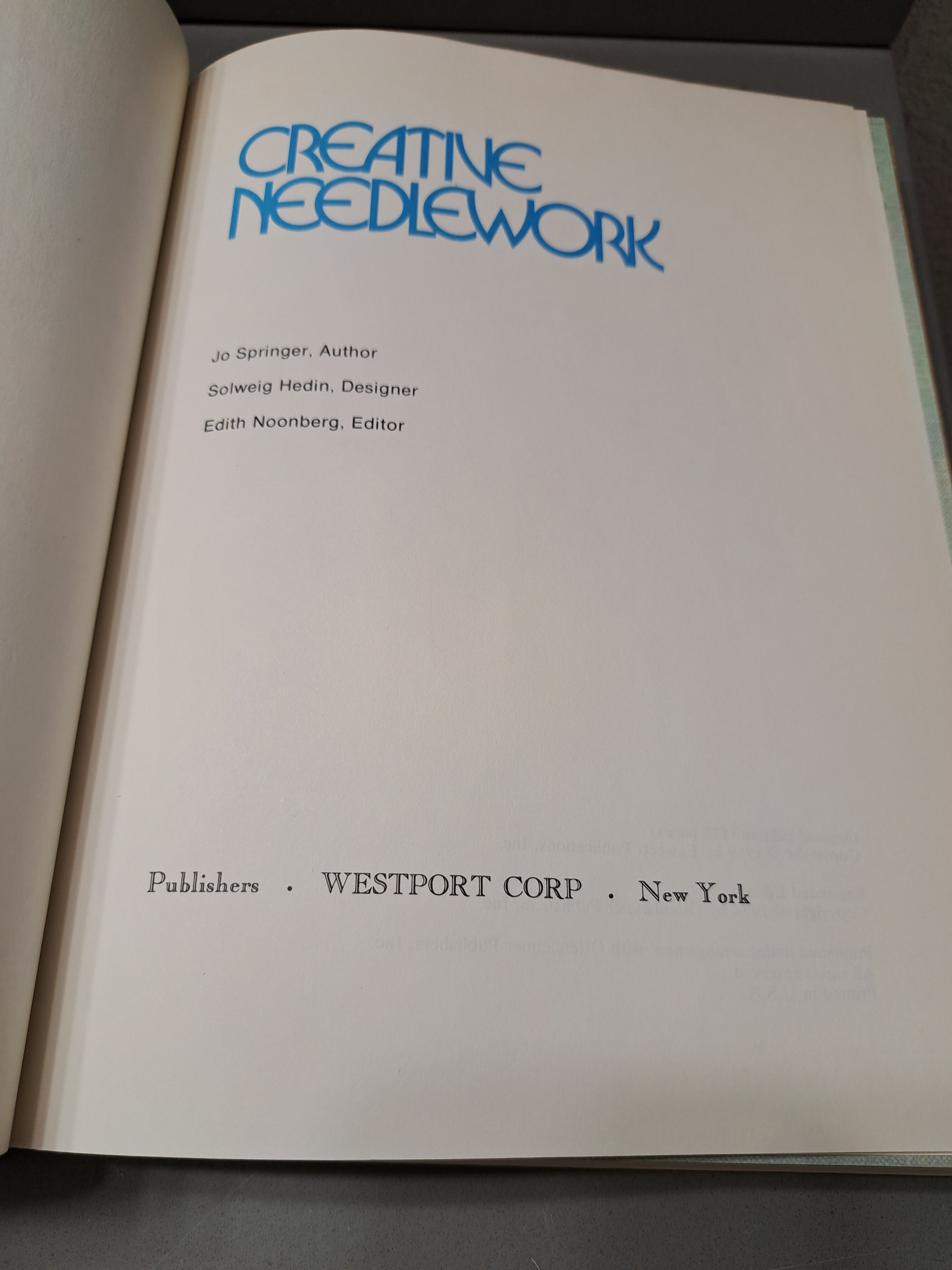 Vintage 1974 expanded edition of Creative Needlework