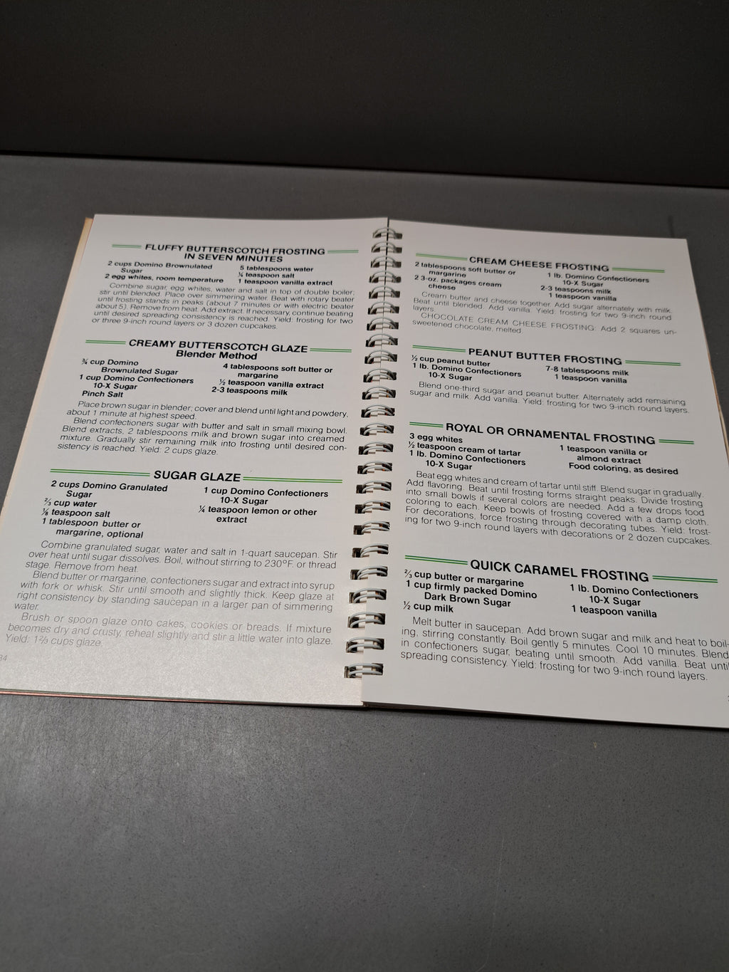 Vintage 1983 Sweet Talk, Recipes from the Domino Sugar Chef