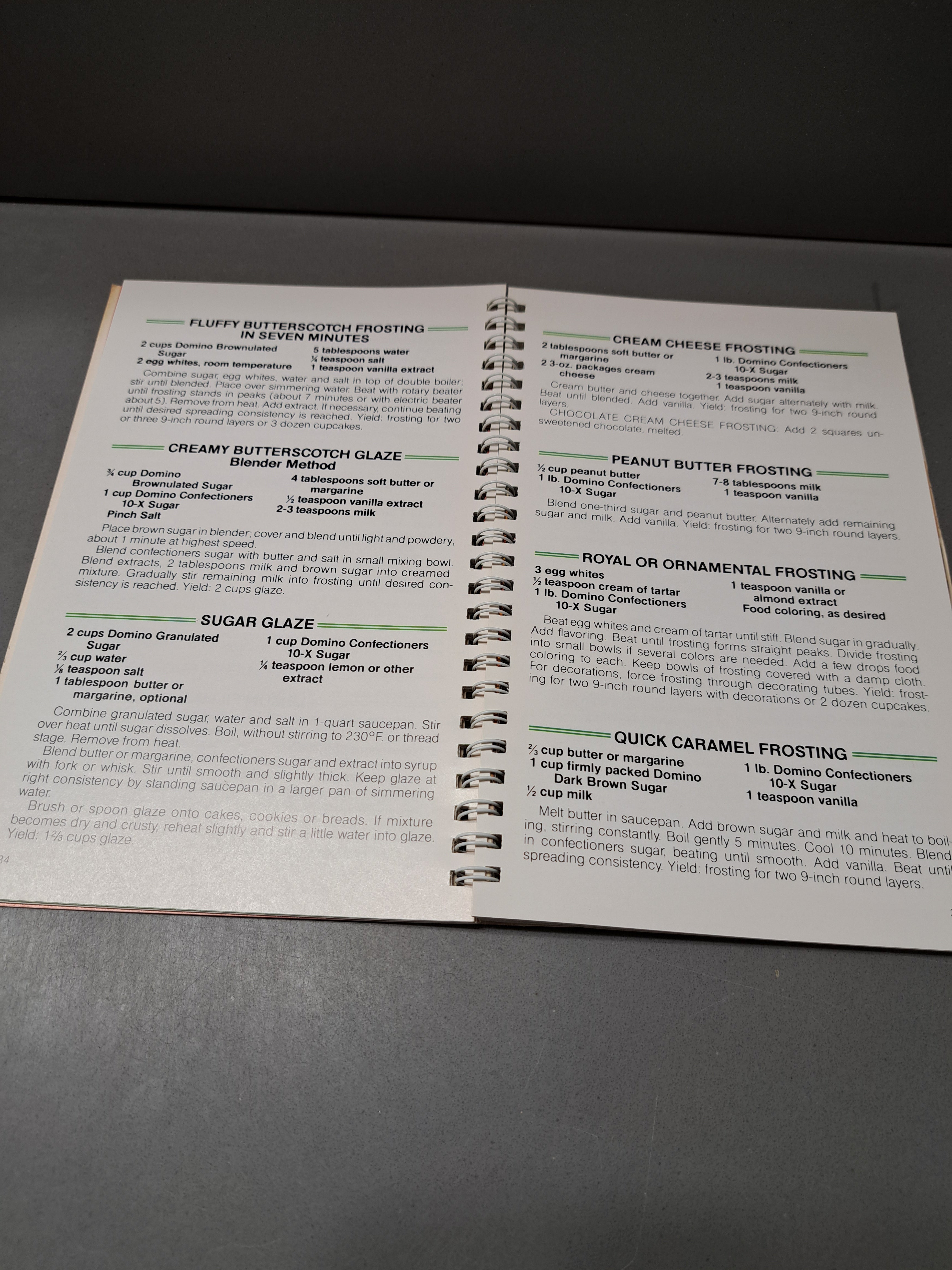 Vintage 1983 Sweet Talk, Recipes from the Domino Sugar Chef