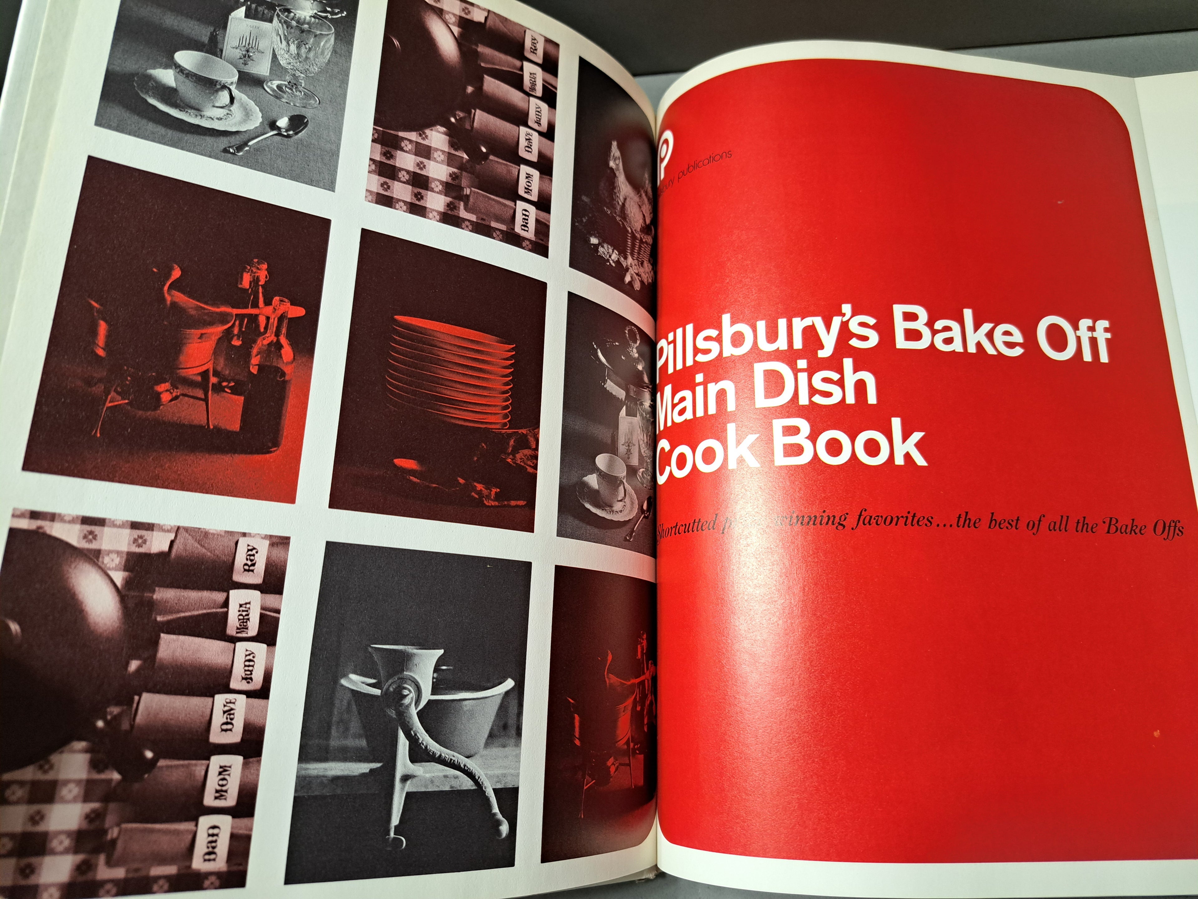 Vintage 1970 Pillsbury's Bake Off Main Dish Cook Book