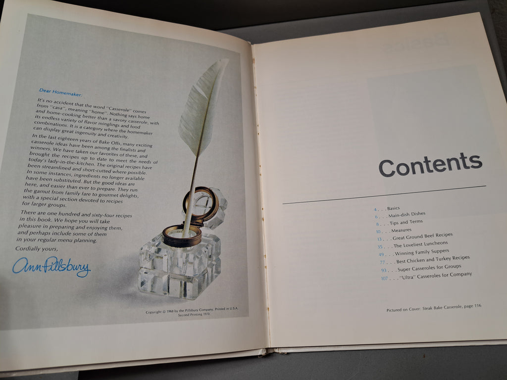 Vintage 1970 Pillsbury's Bake Off Main Dish Cook Book