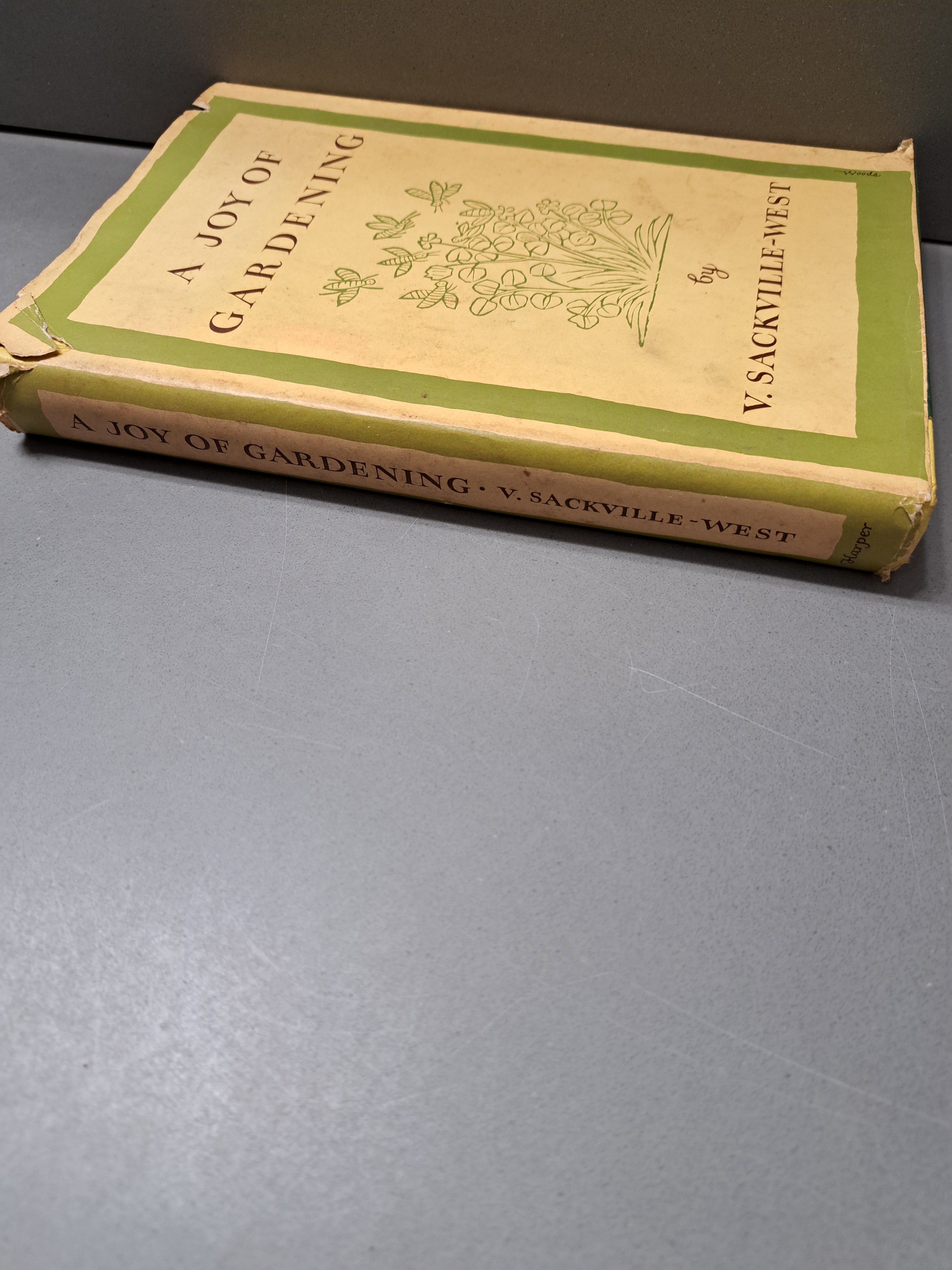 Vintage 1958 first edition of A Joy of Gardening by V Sackville-West