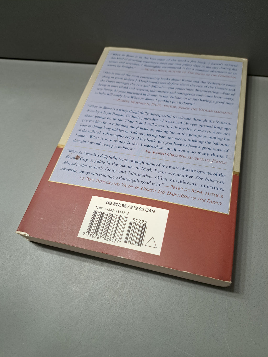 When in Rome: A Journal of Life in Vatican City by Robert J Hutchinson