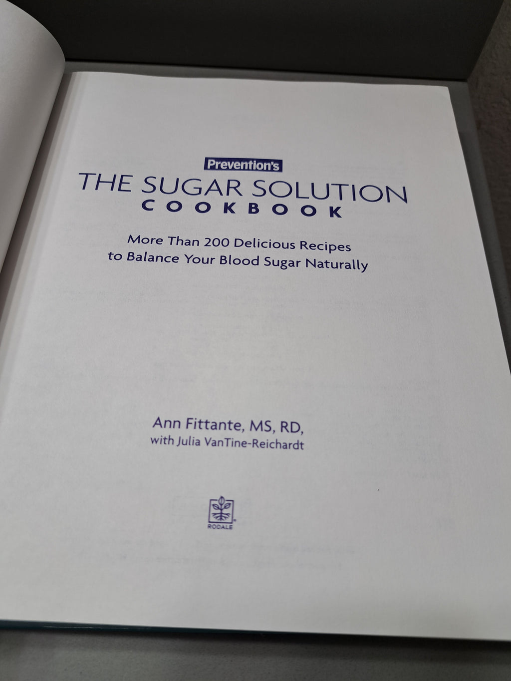 Prevention's The Sugar Solution Cookbook