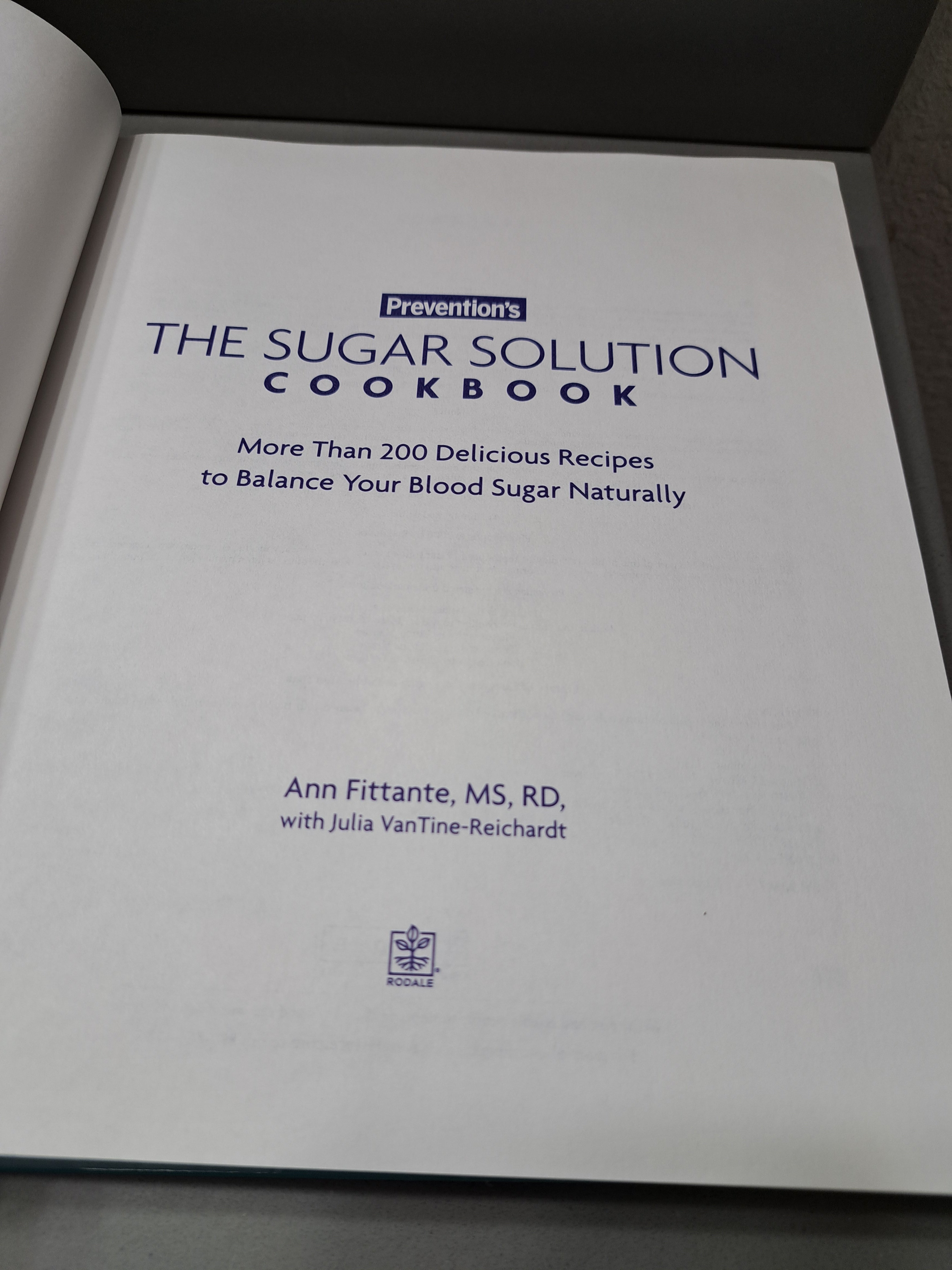 Prevention's The Sugar Solution Cookbook
