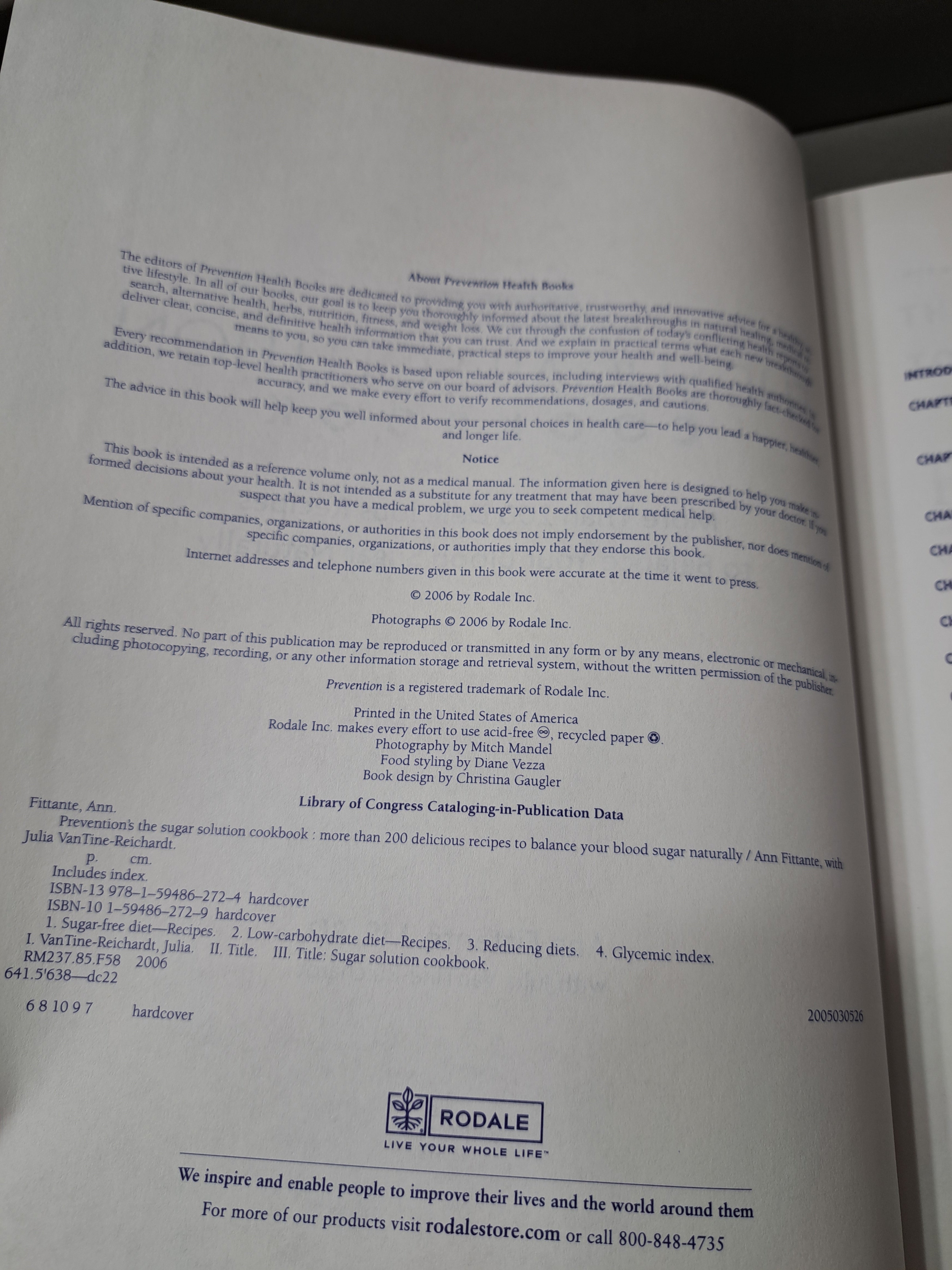 Prevention's The Sugar Solution Cookbook