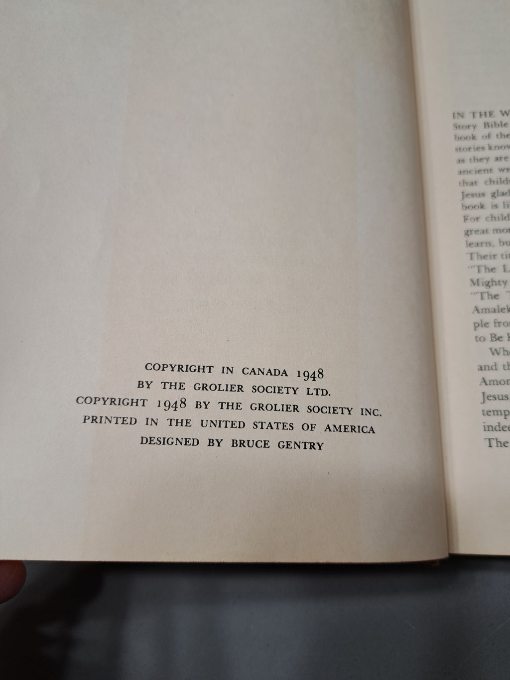 Vintage 1948 The Children's Story Bible