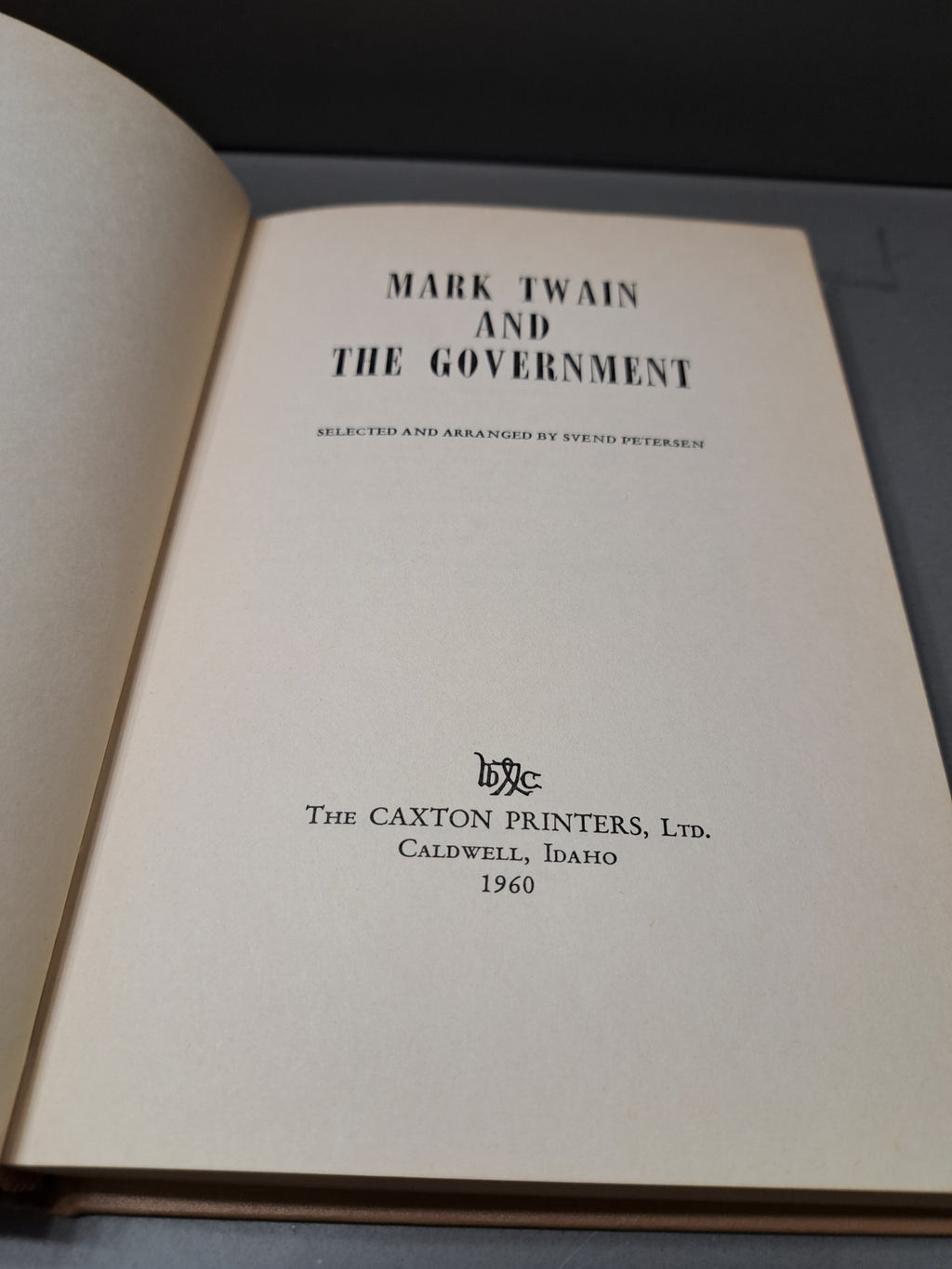 Vintage 1960 Mark Twain and The Government by Svend Petersen