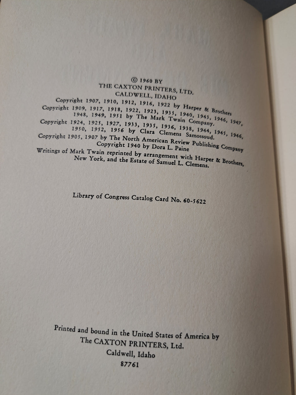 Vintage 1960 Mark Twain and The Government by Svend Petersen