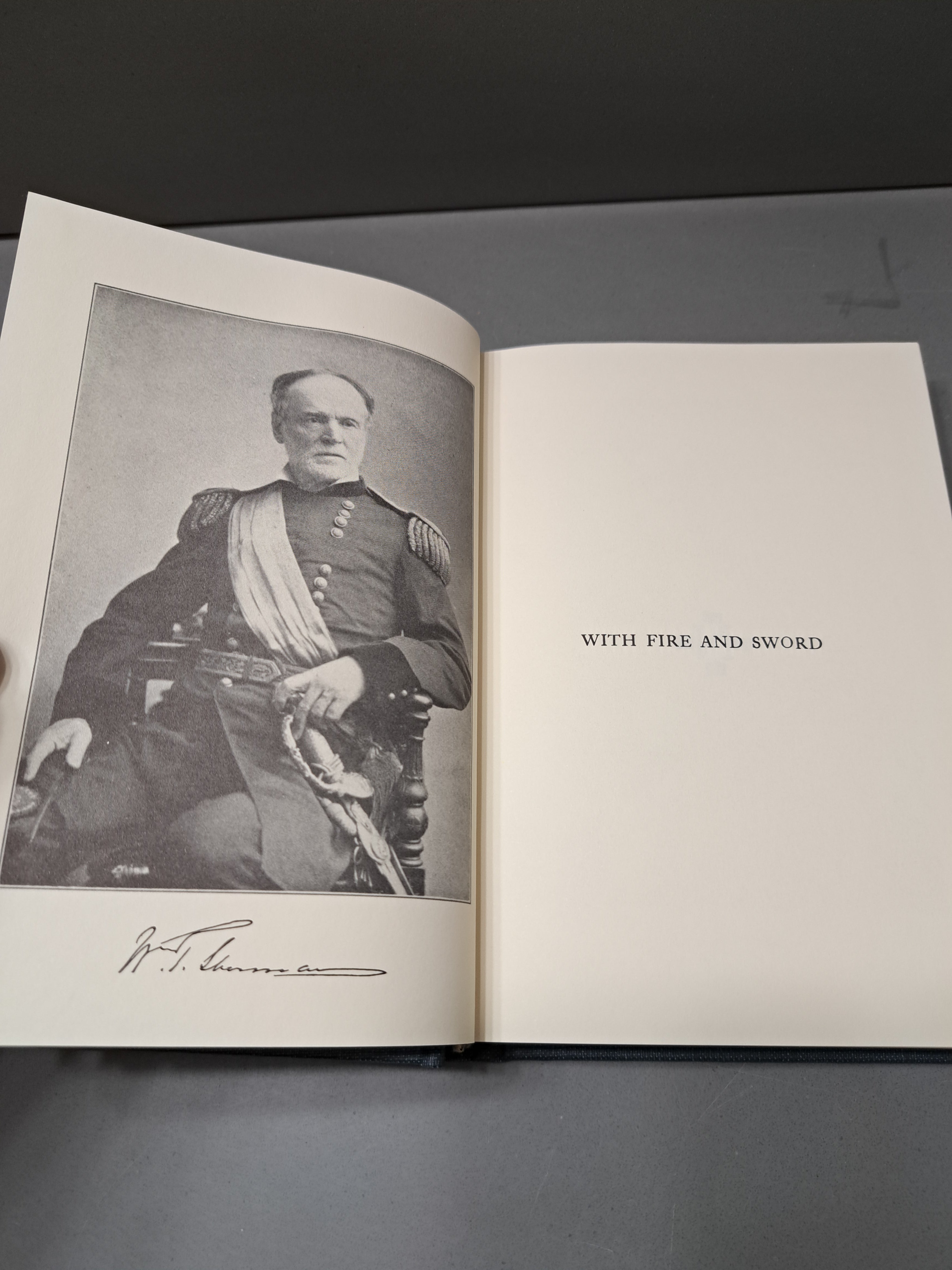 Vintage 1992 reprint of With Fire and Sword by Major S H M Byers of General Sherman's Staff