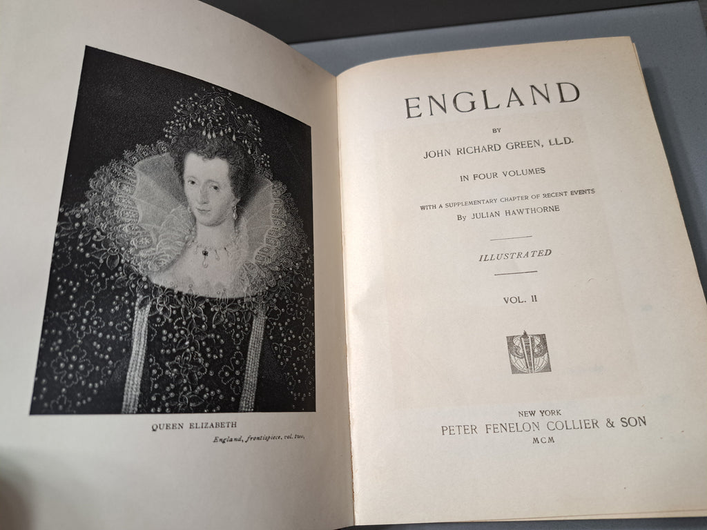 Vintage 1900 Illustrated 'England' Vol II by John Richard Green LLD