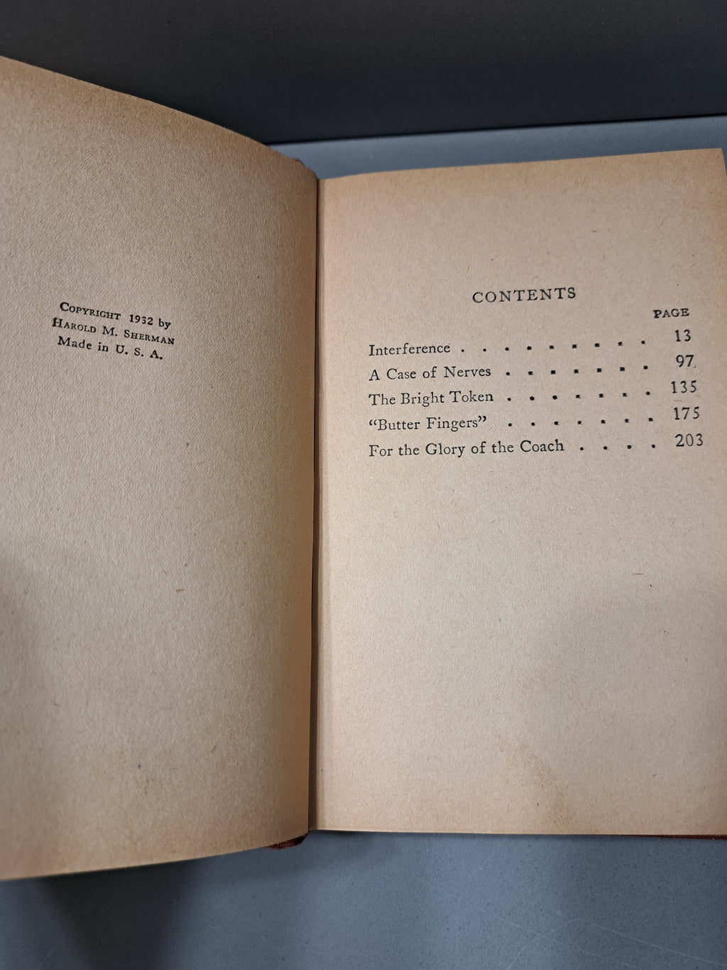 Vintage 1932 Interference by Harold M Sherman