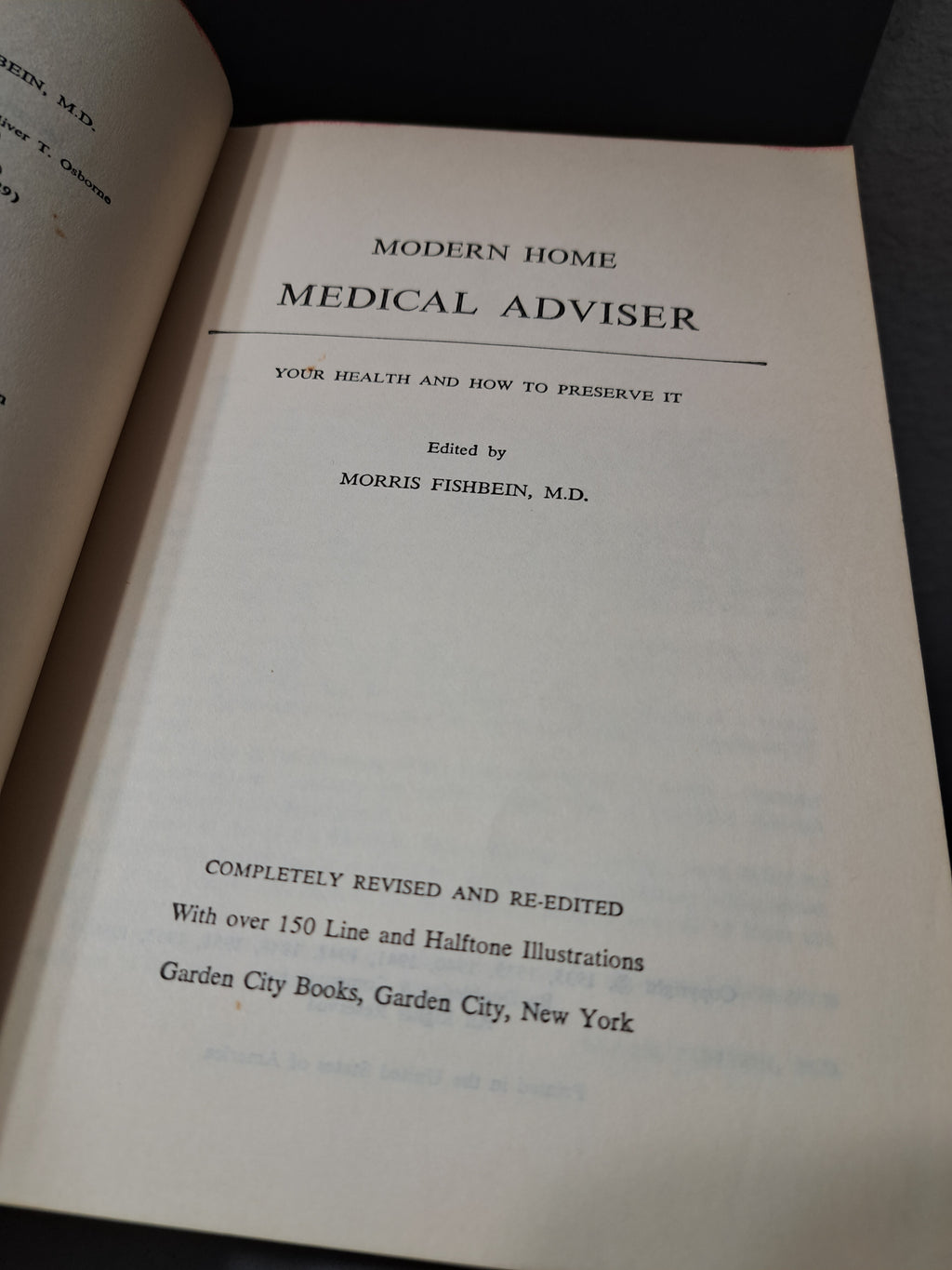Vintage 1956 Modern Home Medical Adviser: Your Health and How to Preserve it