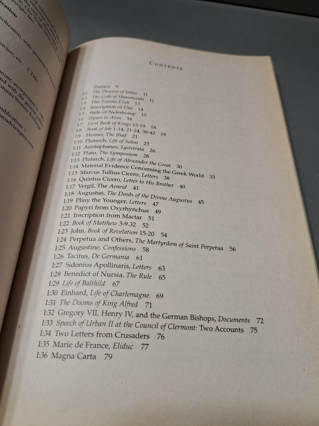 Commentaries on Sources for the History of Western Civilization with Questions for Students