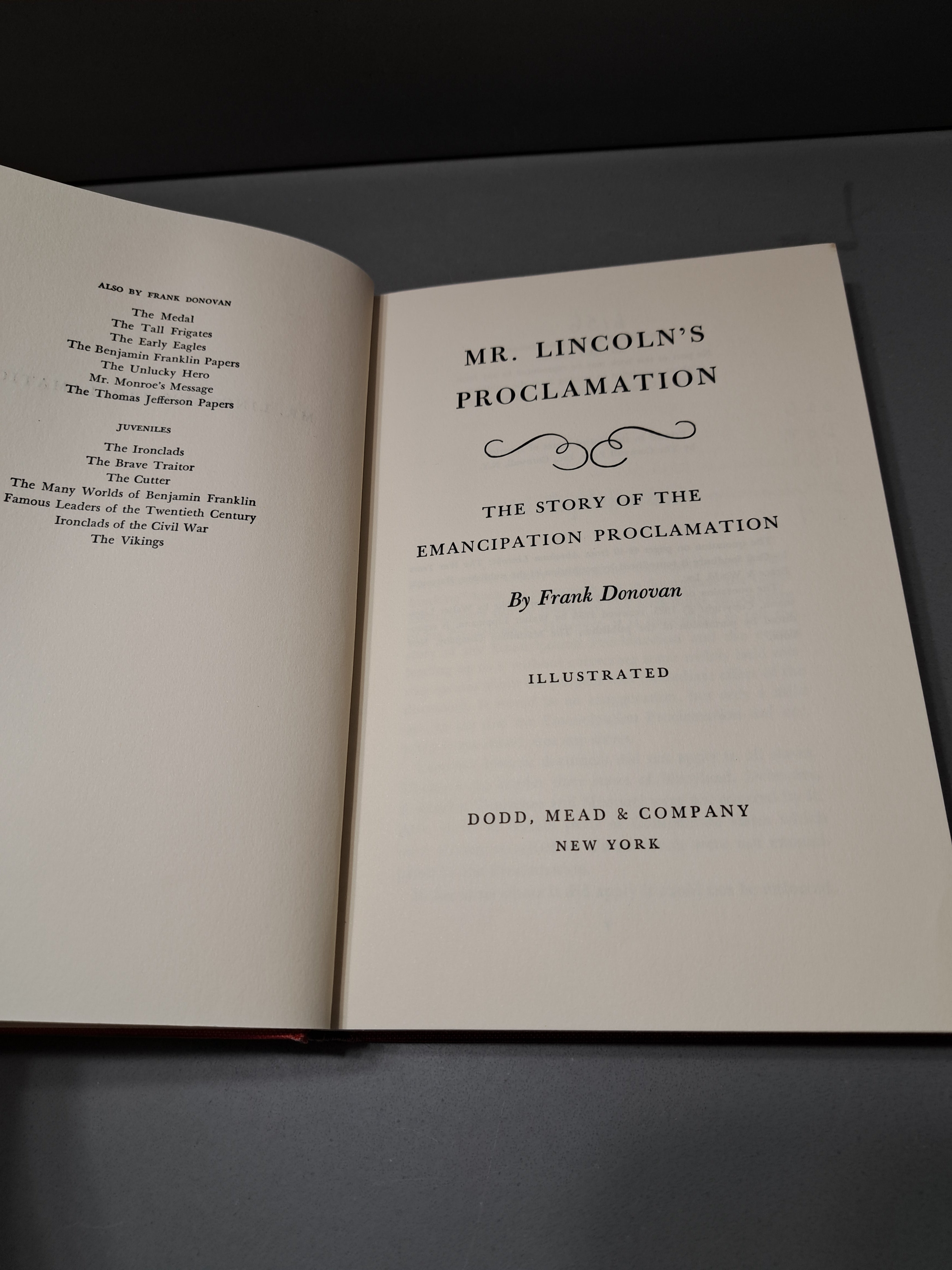 Vintage 1964 Mr Lincoln's Proclamation: The Story of the Emancipation Proclamation