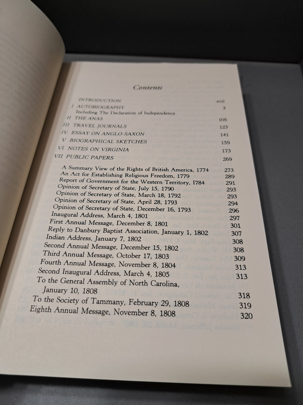 1993 edition of The Life and Selected Writings of Thomas Jefferson
