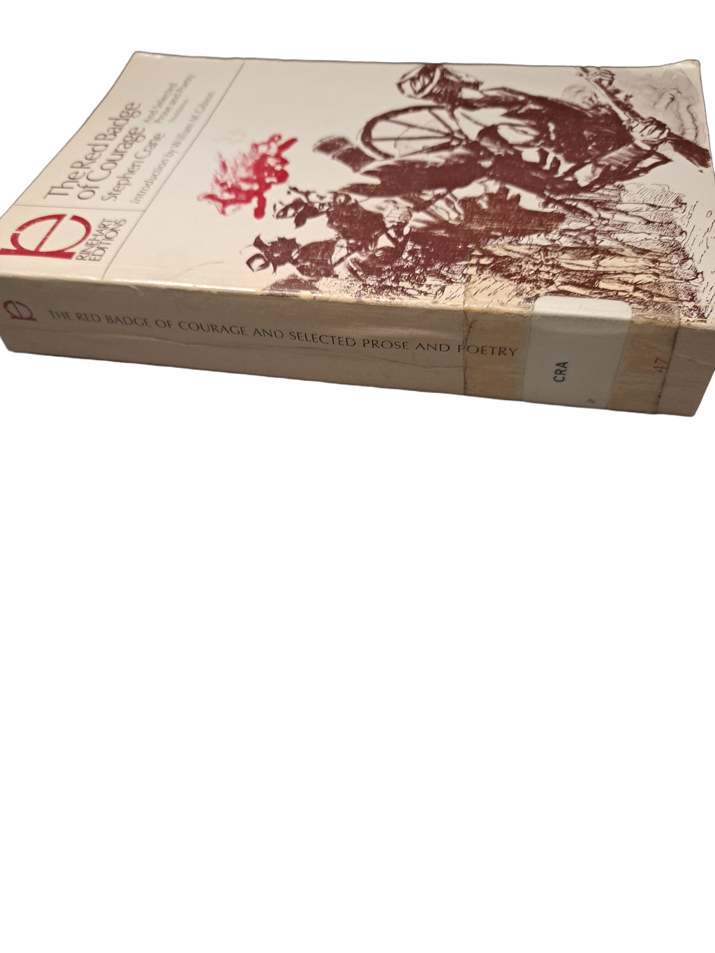 Vintage 1968 The Red Badge of Courage and Selected Prose and Poetry by Stephen Crane