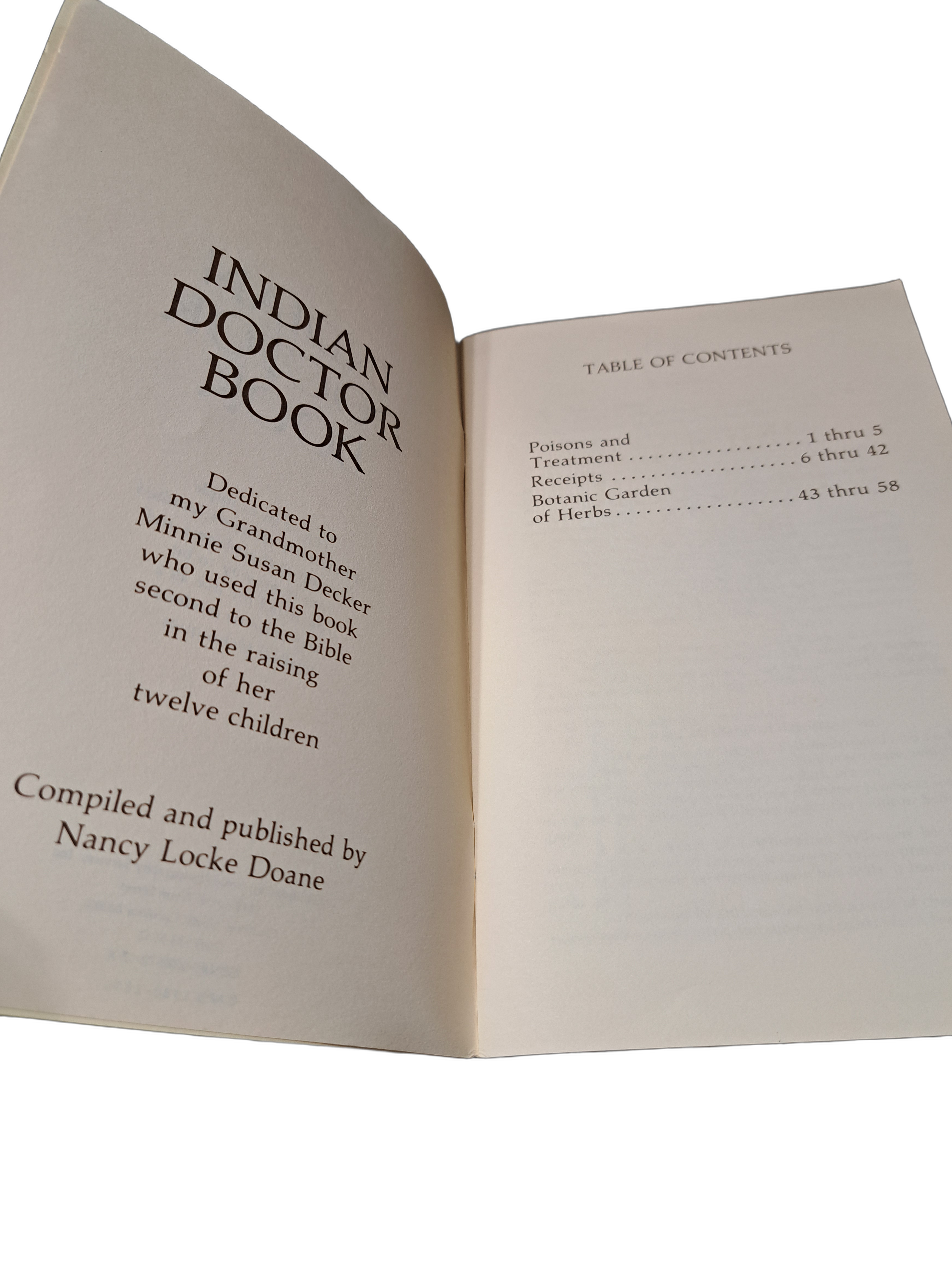Vintage 1985 Indian Doctor Book by Nancy Locke Doane