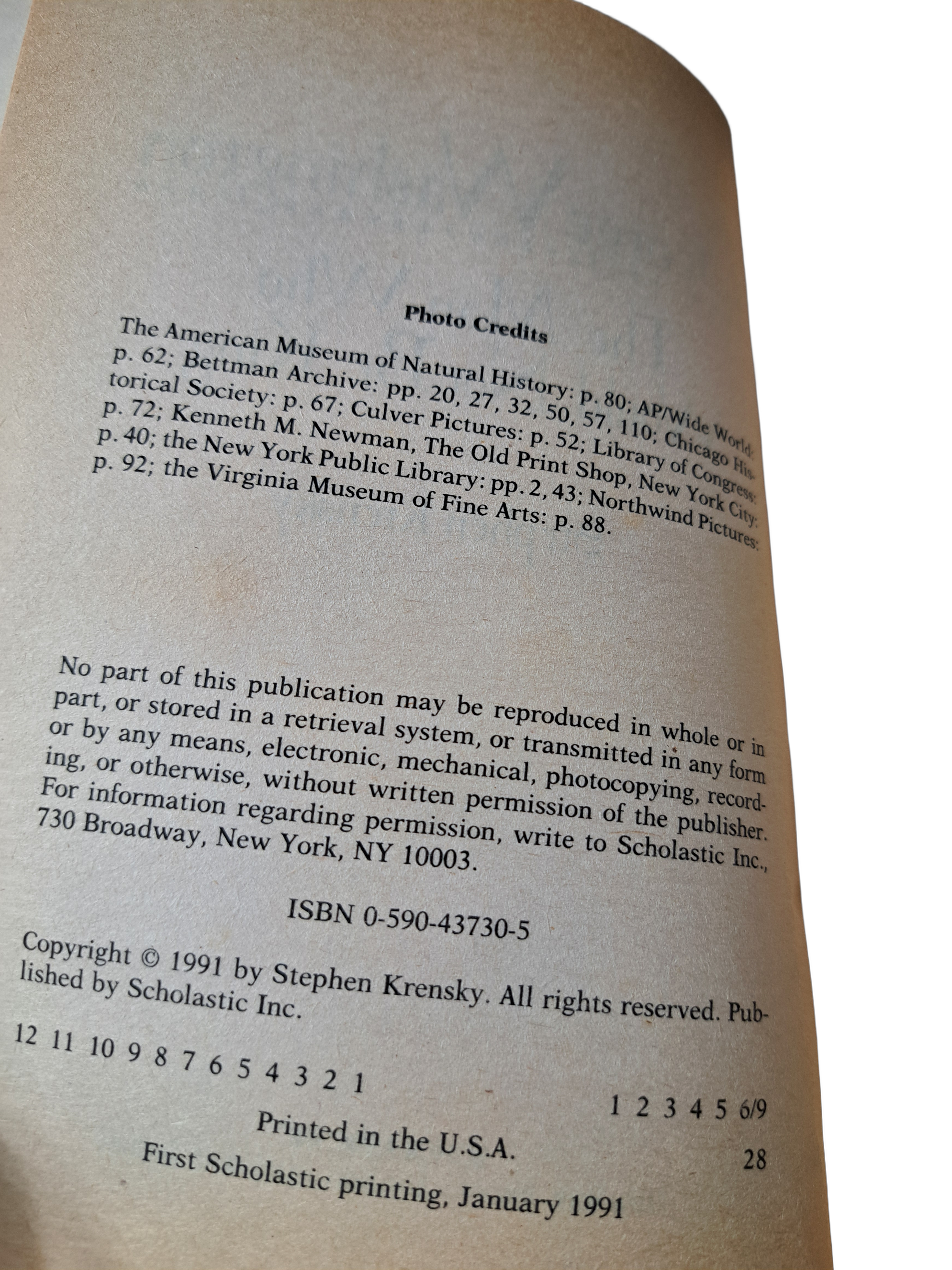 Vintage 1991 George Washington: The Man Who Would Not Be King by Stephen Krensky