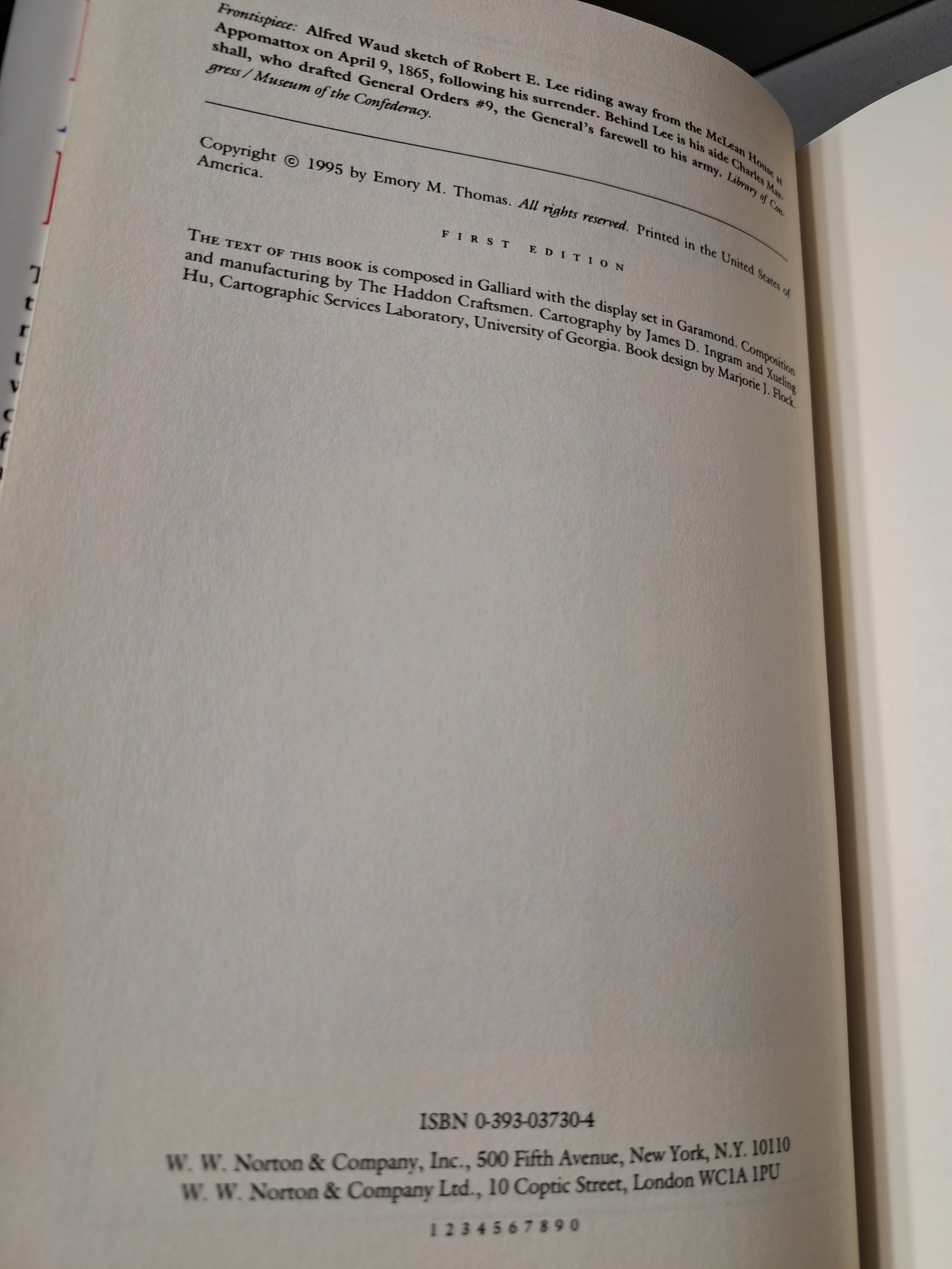 Robert E Lee A Biography by Emory M Thomas
