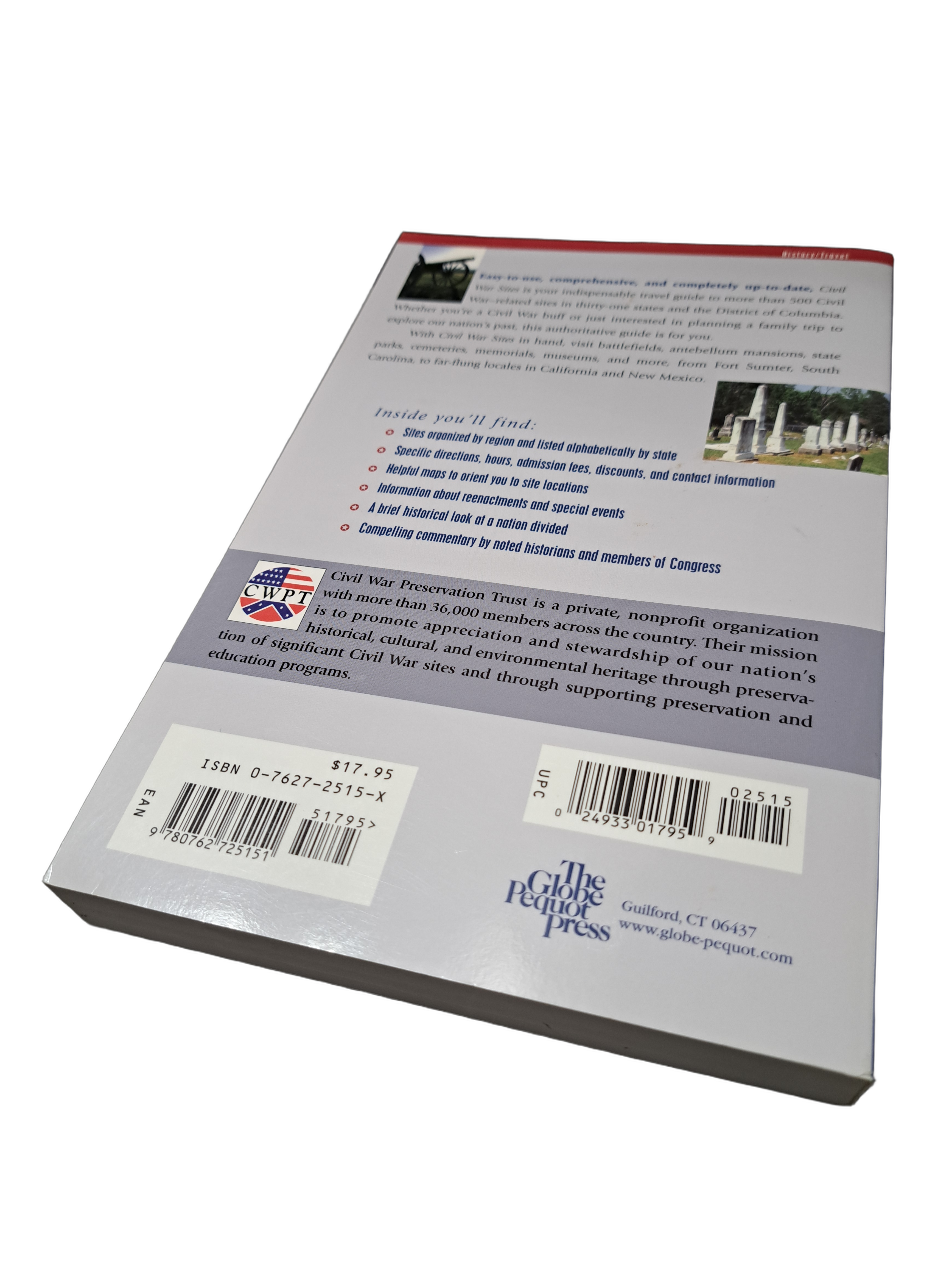 Civil War Sites: The Official Guide to Battlefields, Monuments, and More by Civil War Preservation Trust