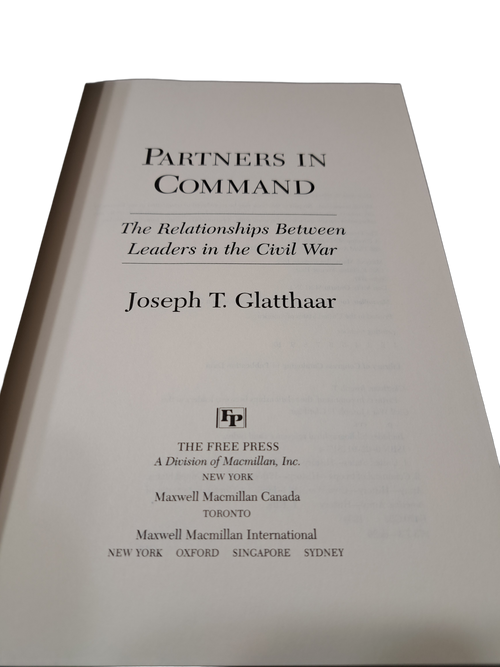 1994 first edition of Partners In Command: The Relationships Between Leaders in the Civil War