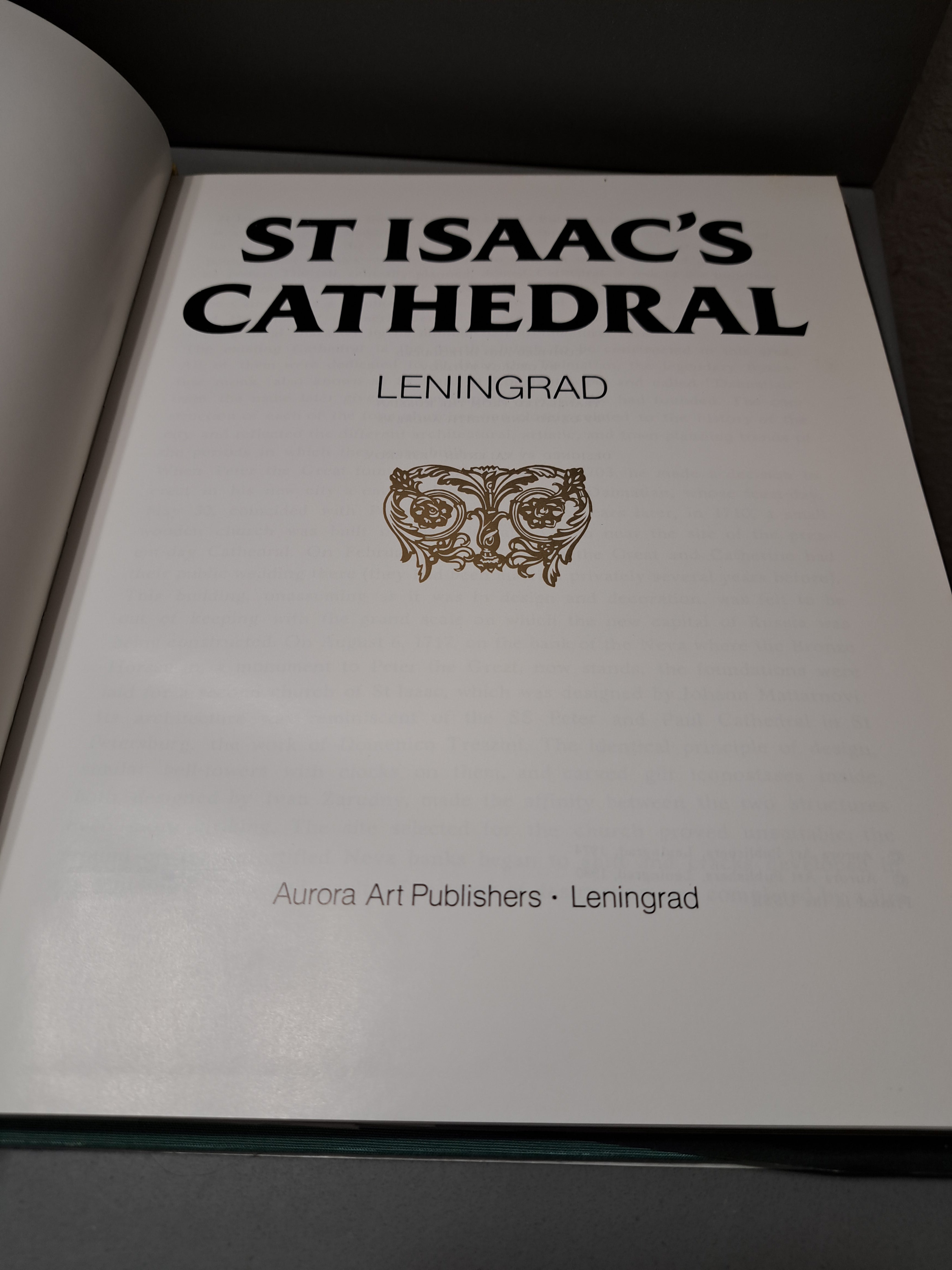 Vintage 1980 St Isaac's Cathedral Leningrad