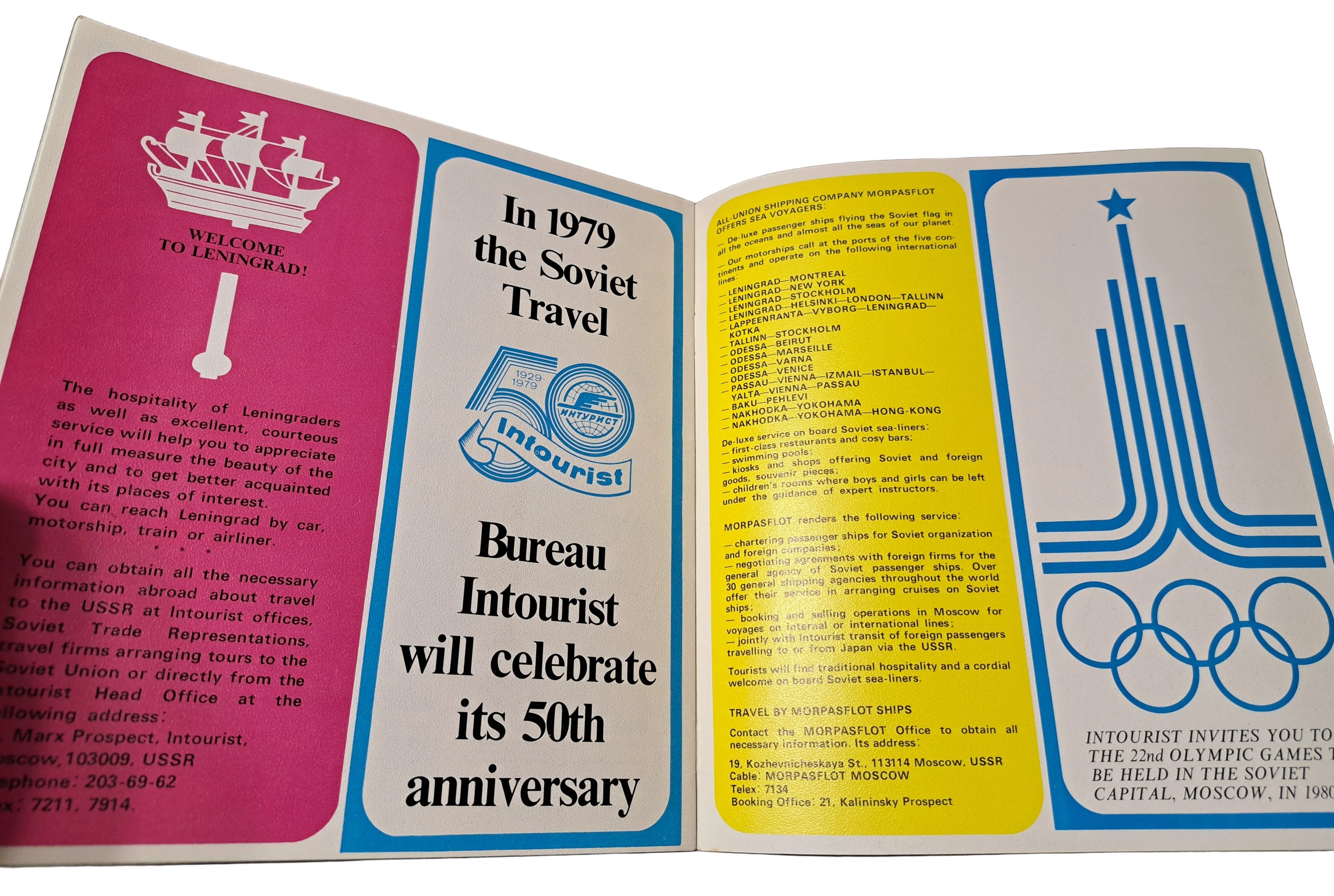 Leningrad, Soviet Vintage Travel Guide by Intourist