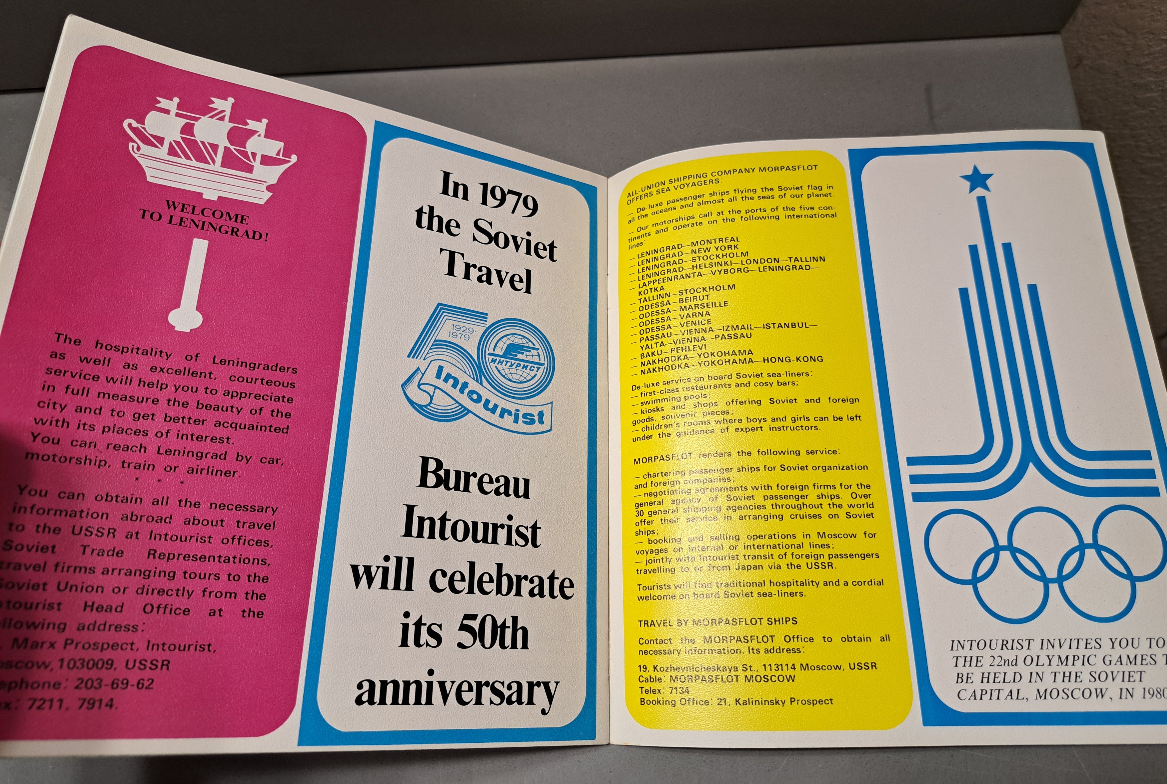 Leningrad, Soviet Vintage Travel Guide by Intourist