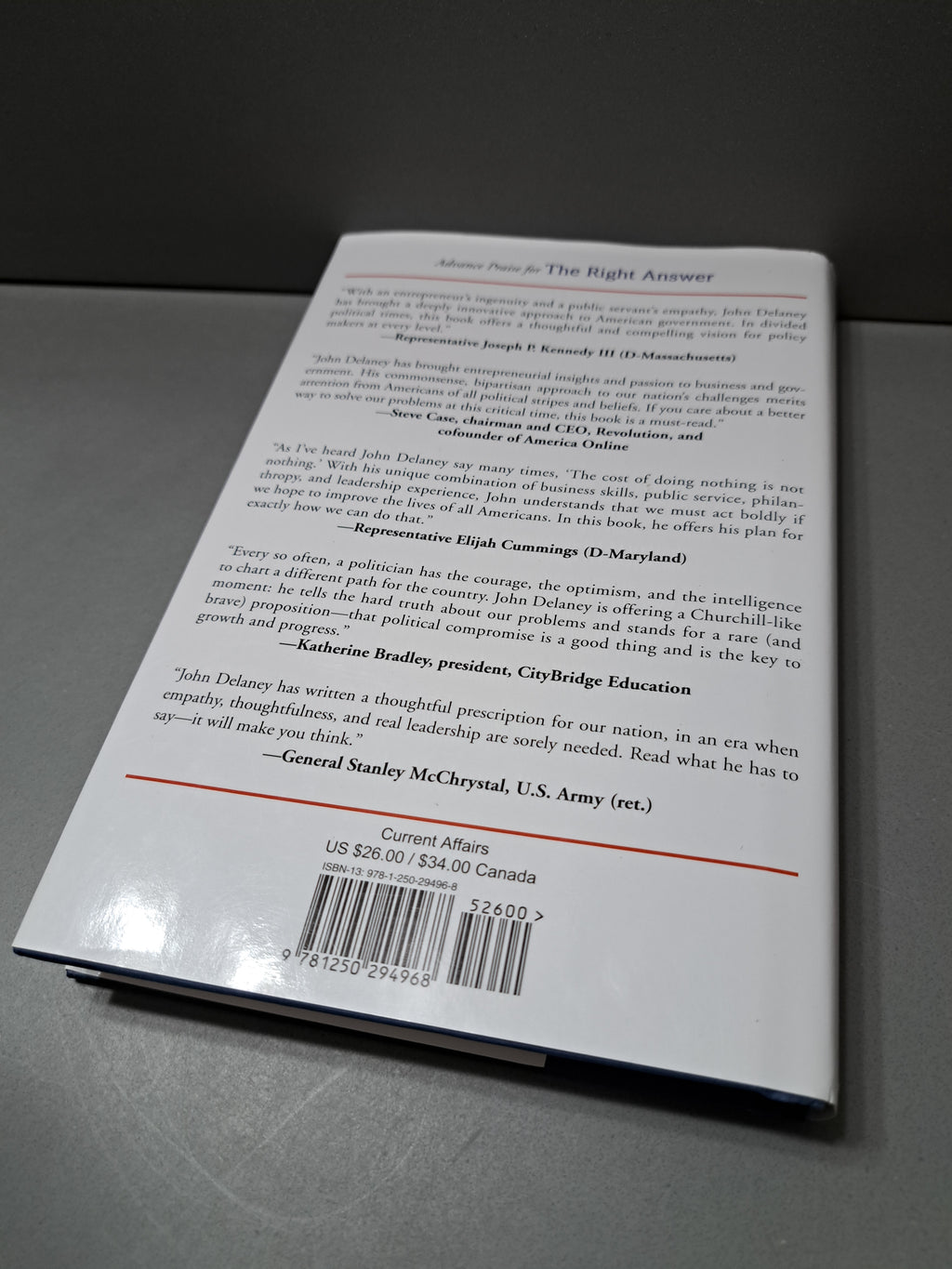 The Right Answer: How We Can Unify Our Divided Nation by John K Delaney