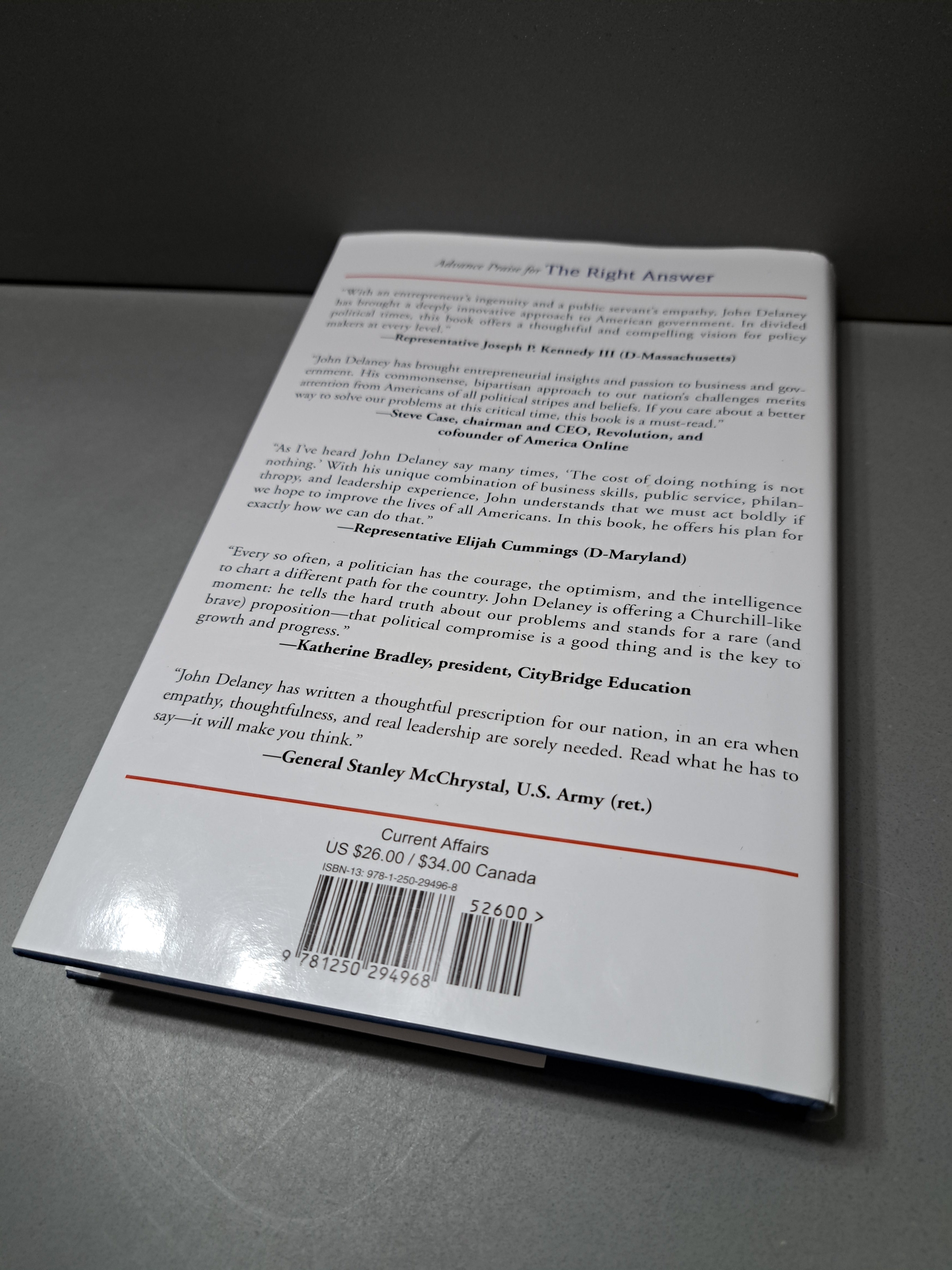 The Right Answer: How We Can Unify Our Divided Nation by John K Delaney
