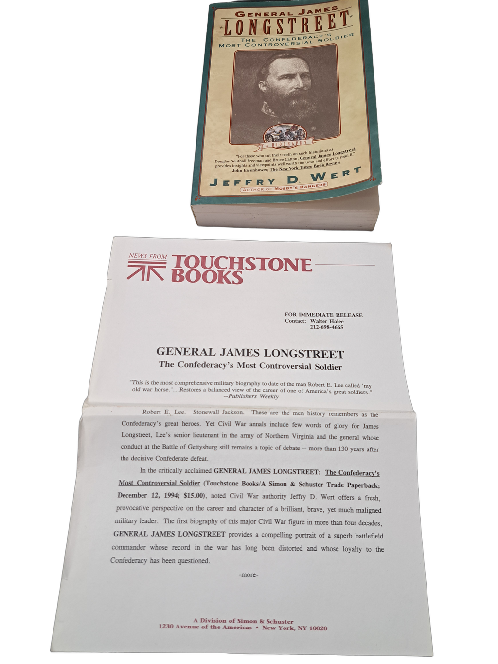 1993 General James Longstreet by Jeffry D Wert