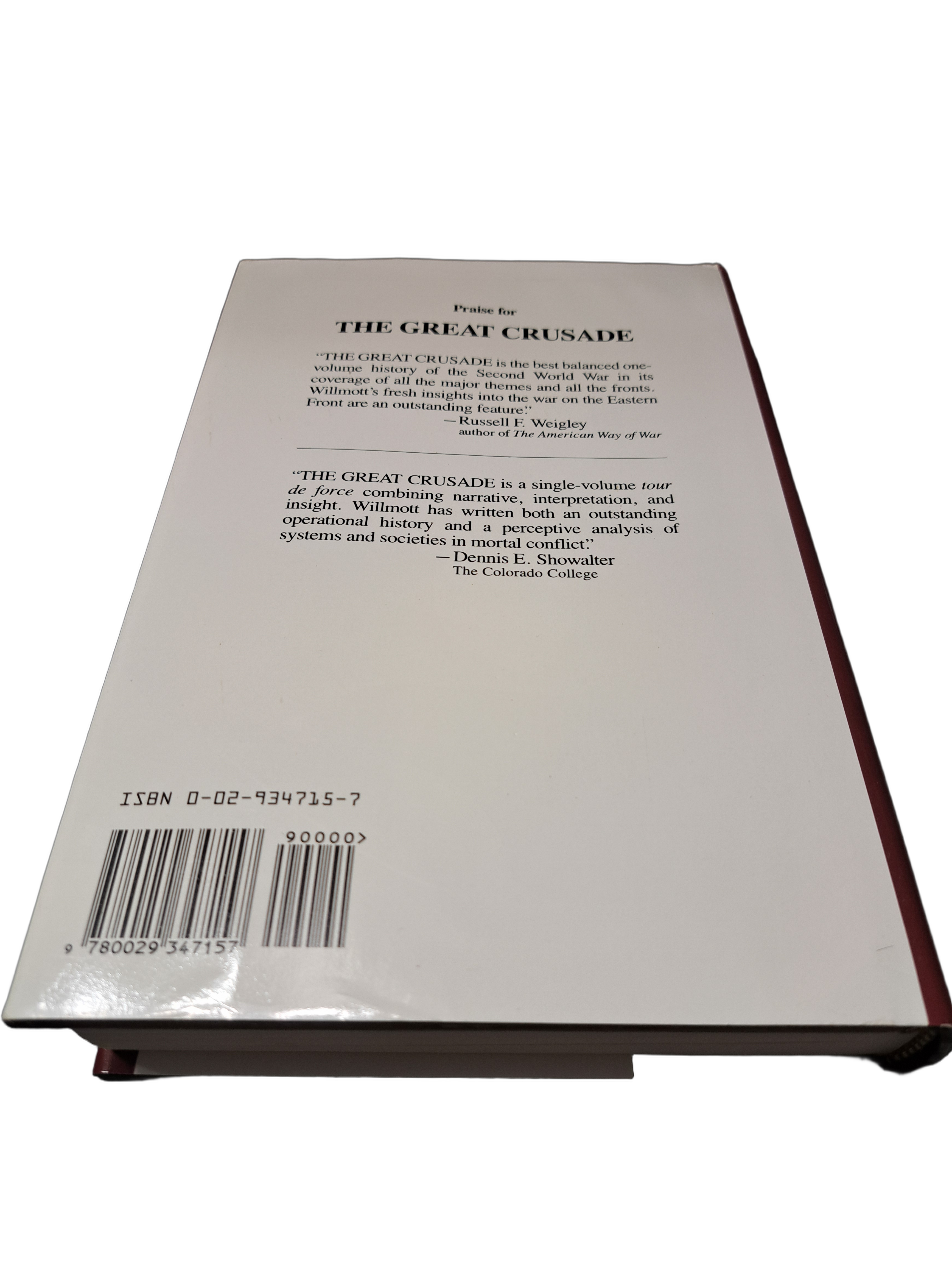 Vintage 1989 The Great Crusade: A New Complete History of the Second World War