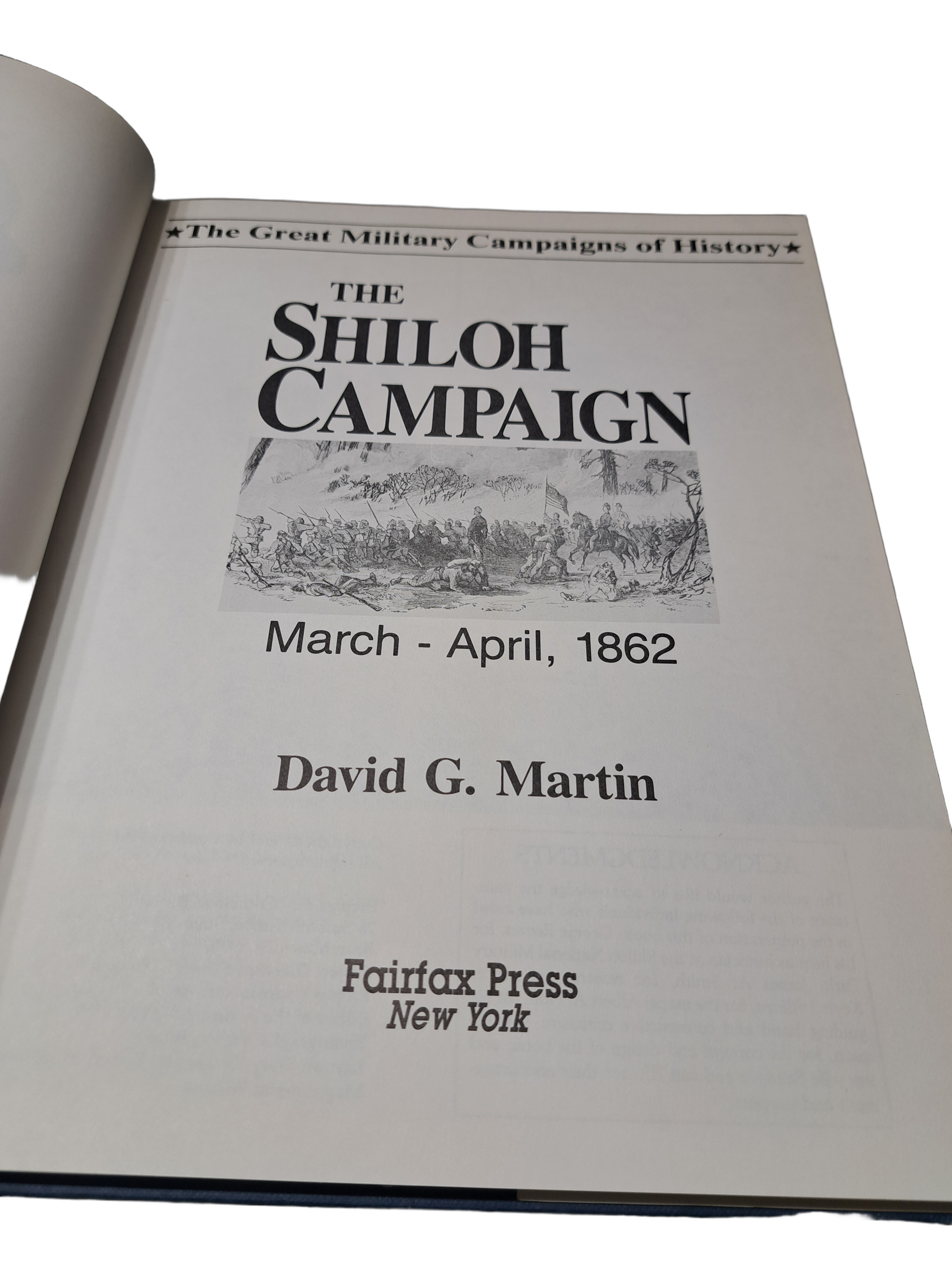 Vintage 1987 The Shiloh Campaign March - April, 1862